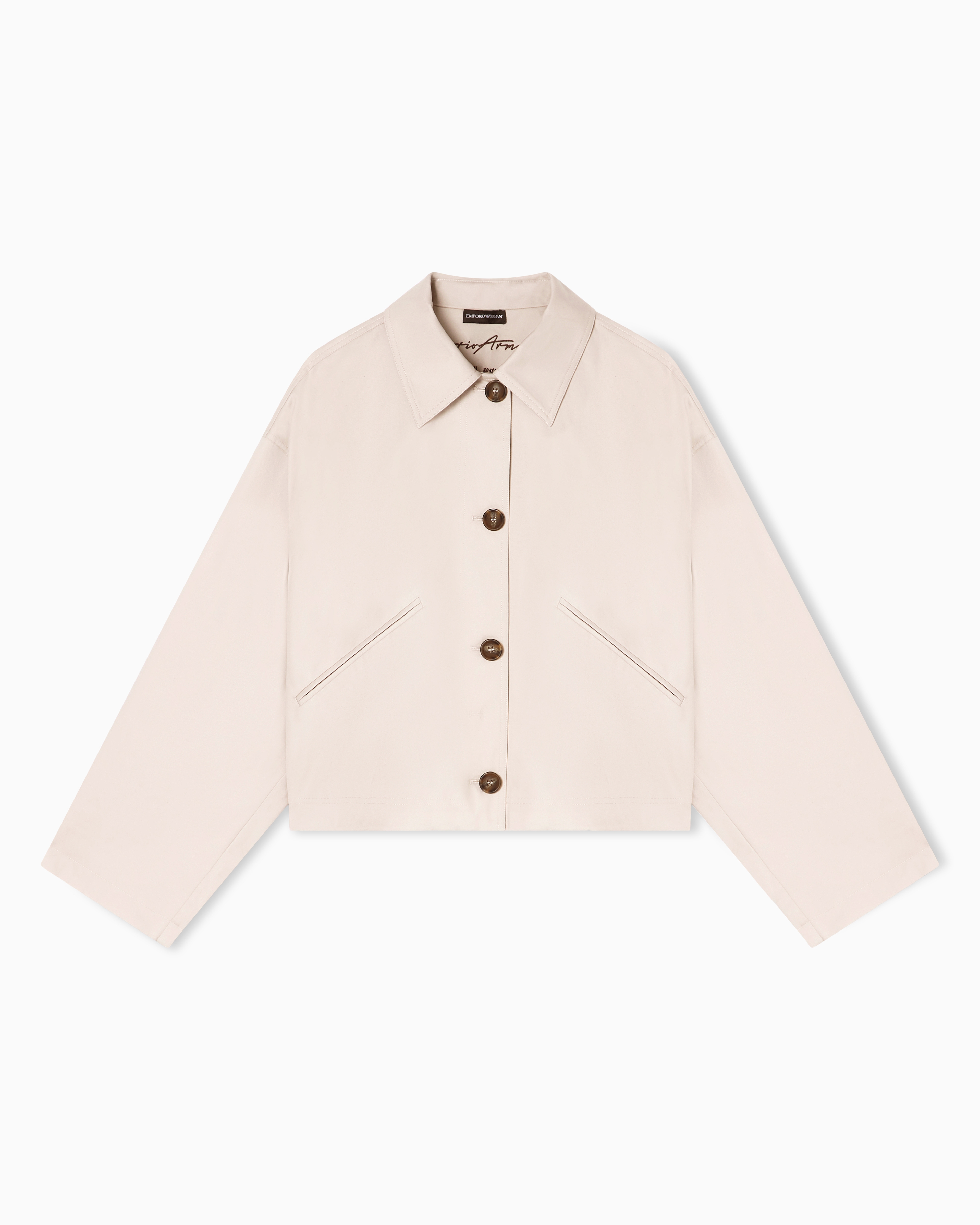 Pima cotton gabardine blouson | Emporio Armani