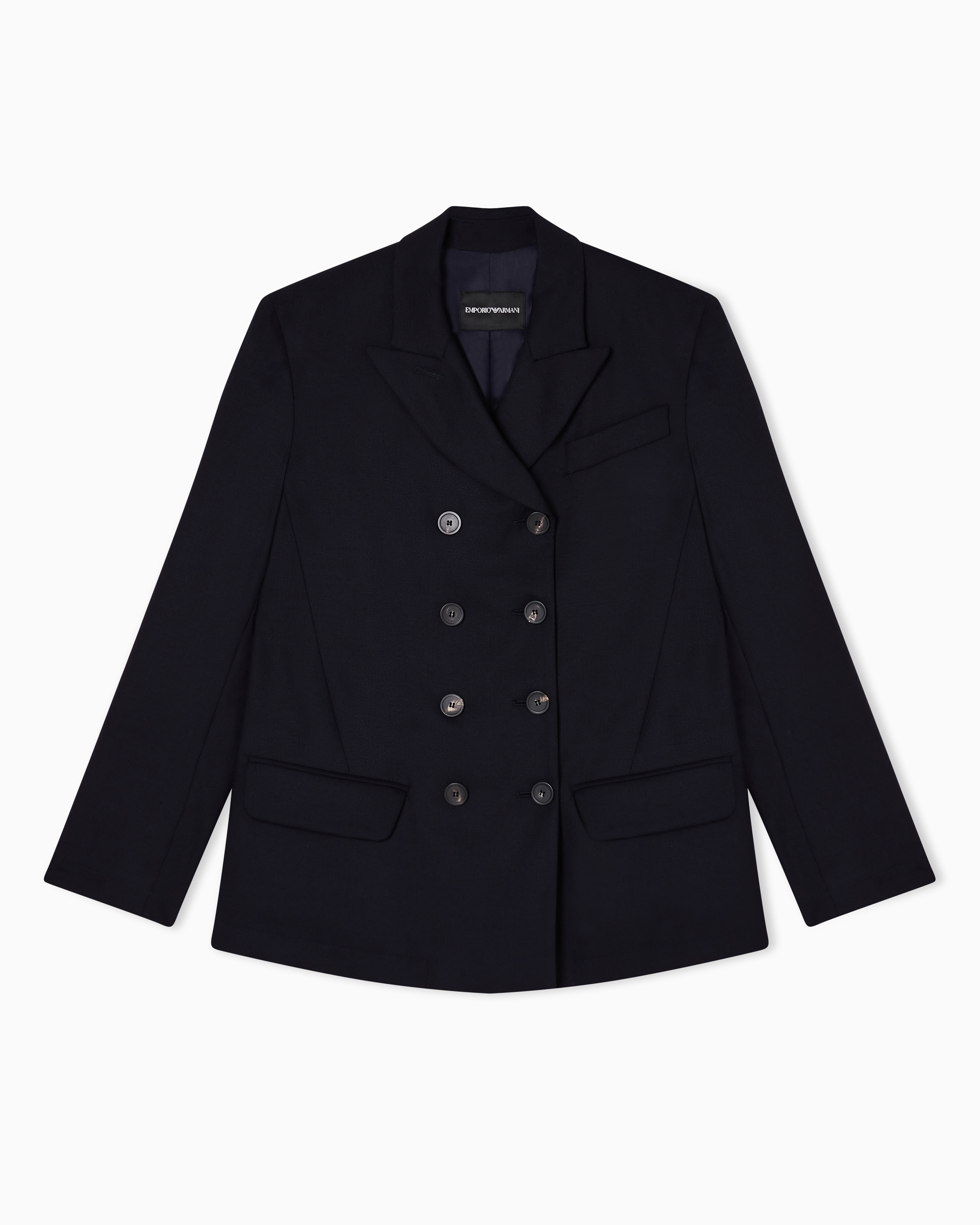 ダブルブレストジャケット フルイドウール | Emporio Armani