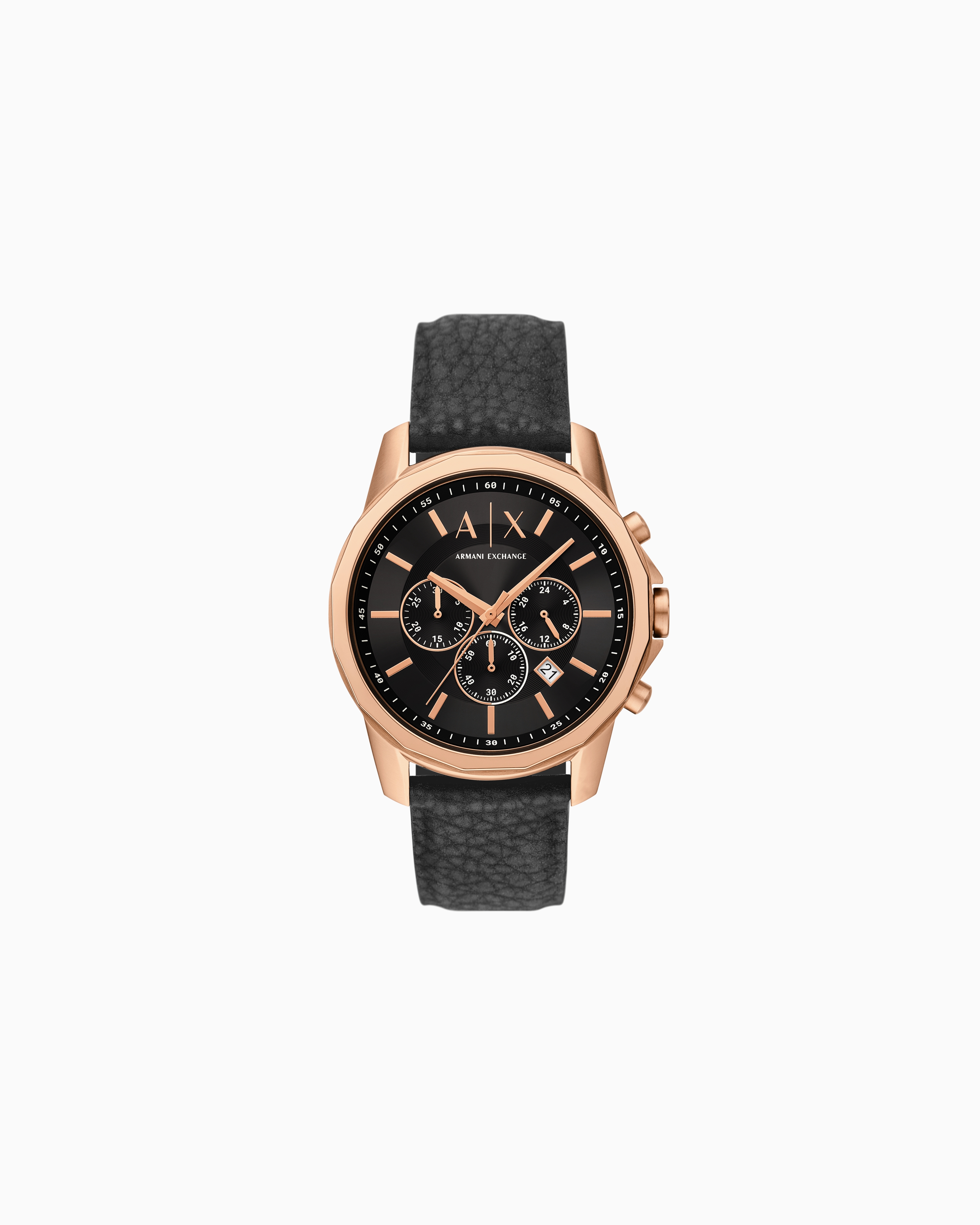 GIORGIO ARMANIクロノグラフ ラバー時計 クロノグラフウォッチ ブラック ラバー | Armani Exchange