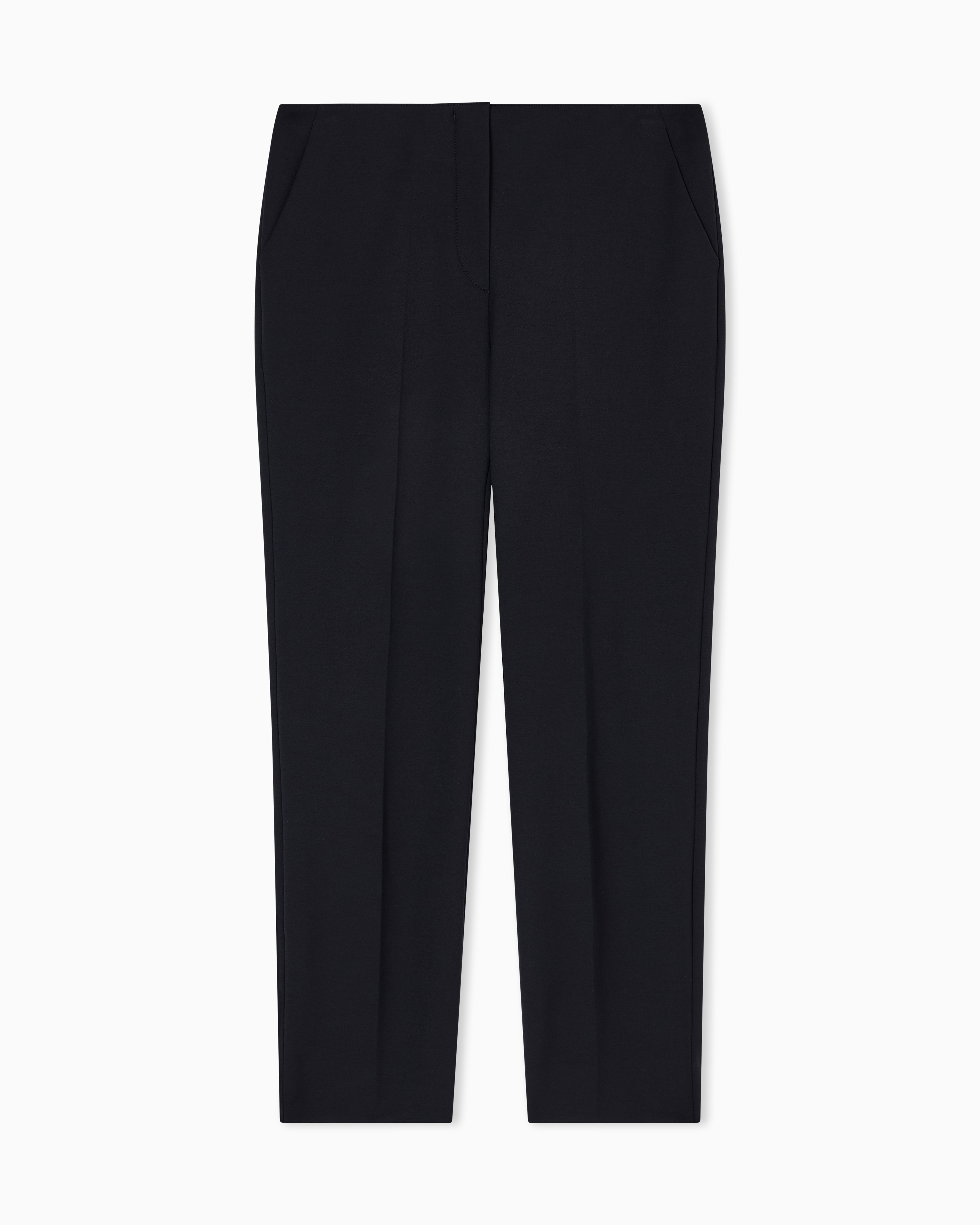 Stretch gabardine 7/8 trousers | Emporio Armani