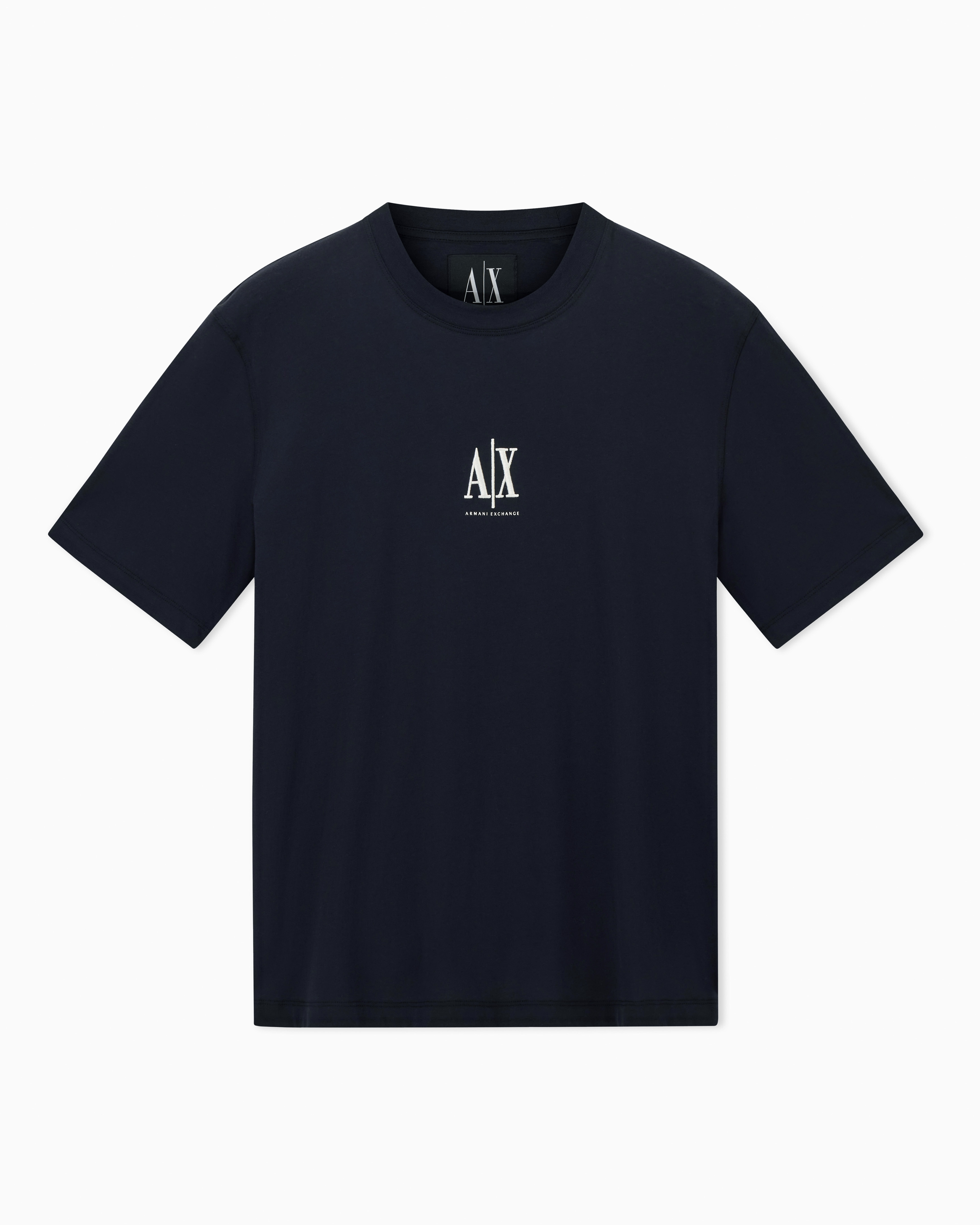 Regular fit cotton jersey t-shirt with a logo Icon | Armani