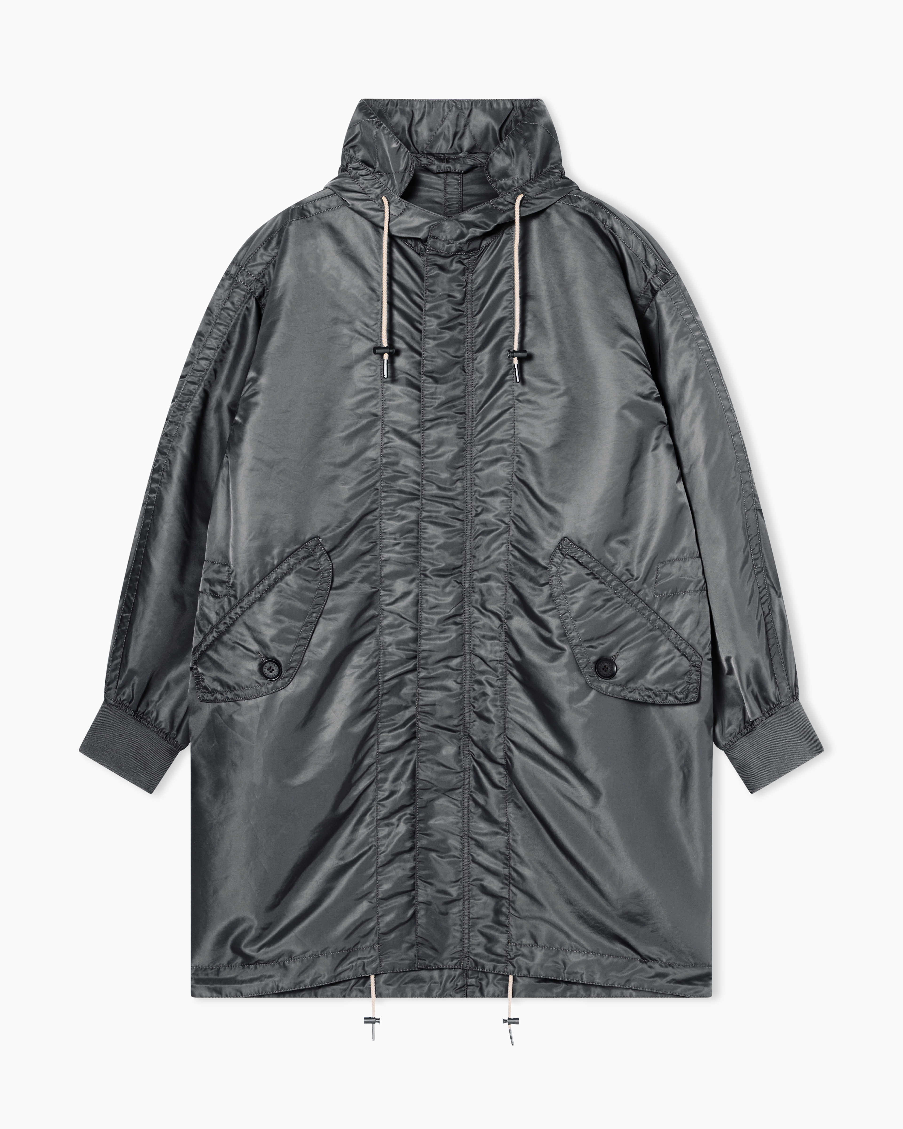Minimalist Nylon Twill Technical Parka | Armani Exchange US