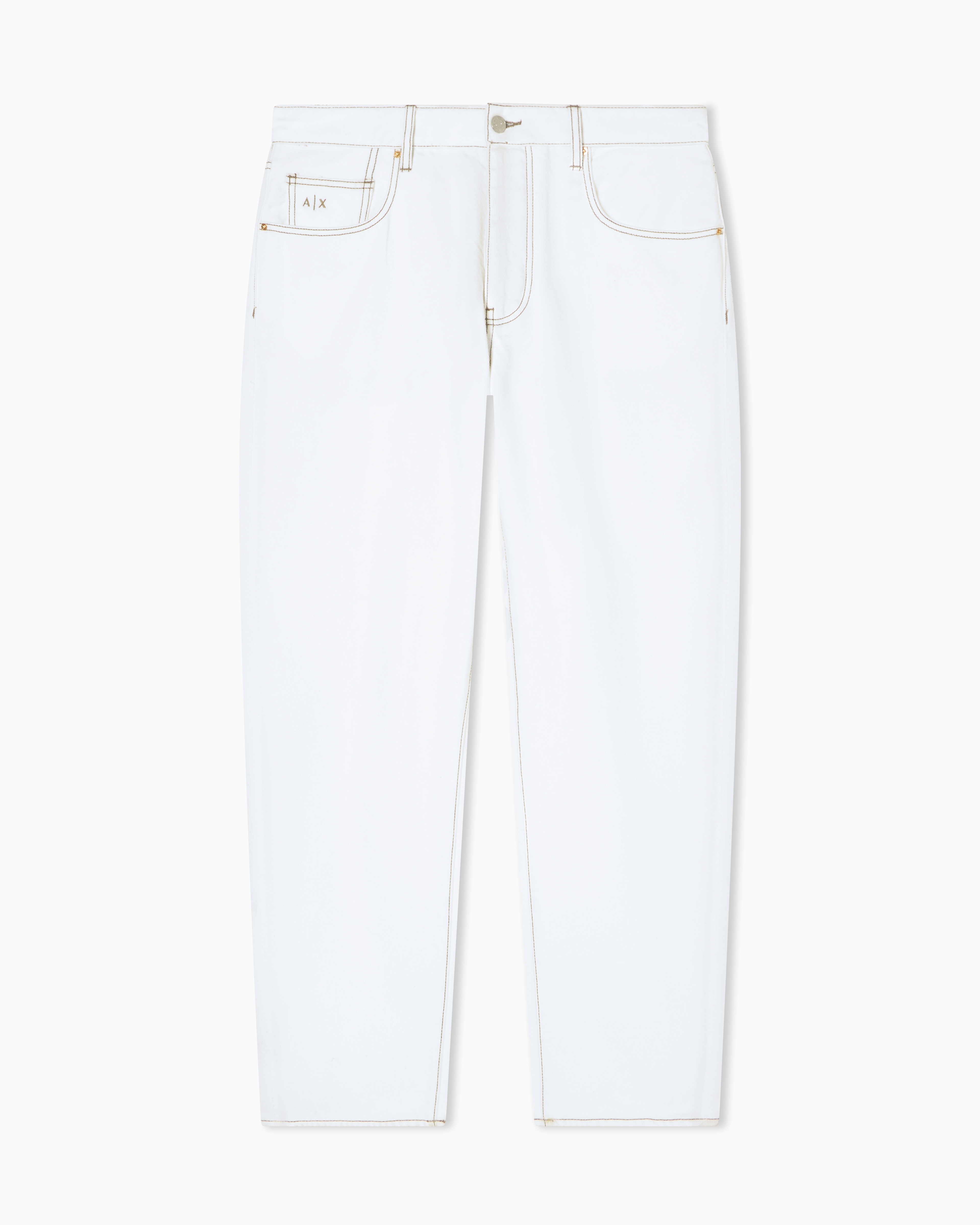 ARMANI JEANS ワークコート コットンツイル ホワイト 春秋 XM000075_AF24874_U0009_F_SS202