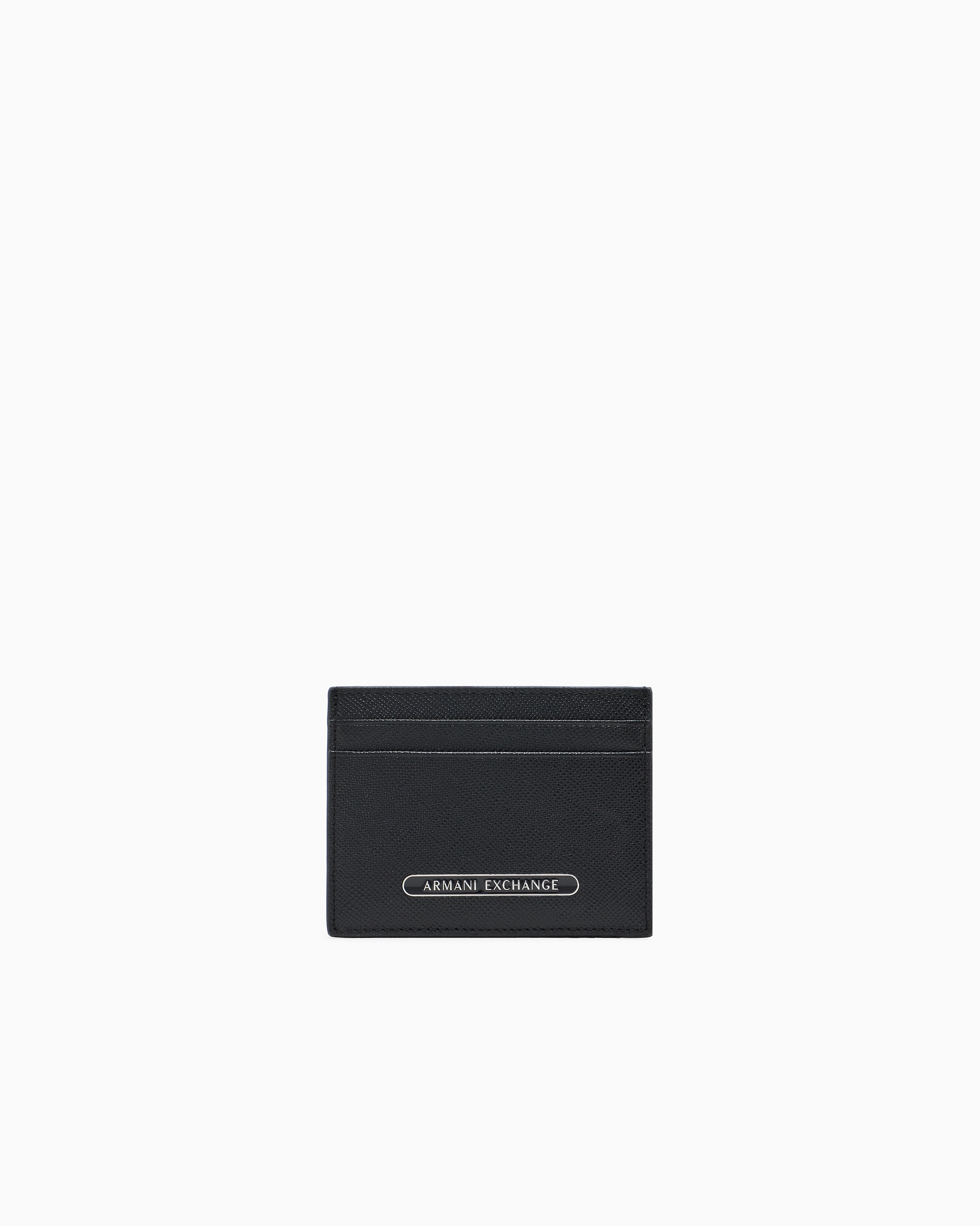 Giorgio Armani ARMI/Archivio ボックス/ポストカード AXロゴ サフィアーノフィニッシュレザー カードケース | Armani Exchange