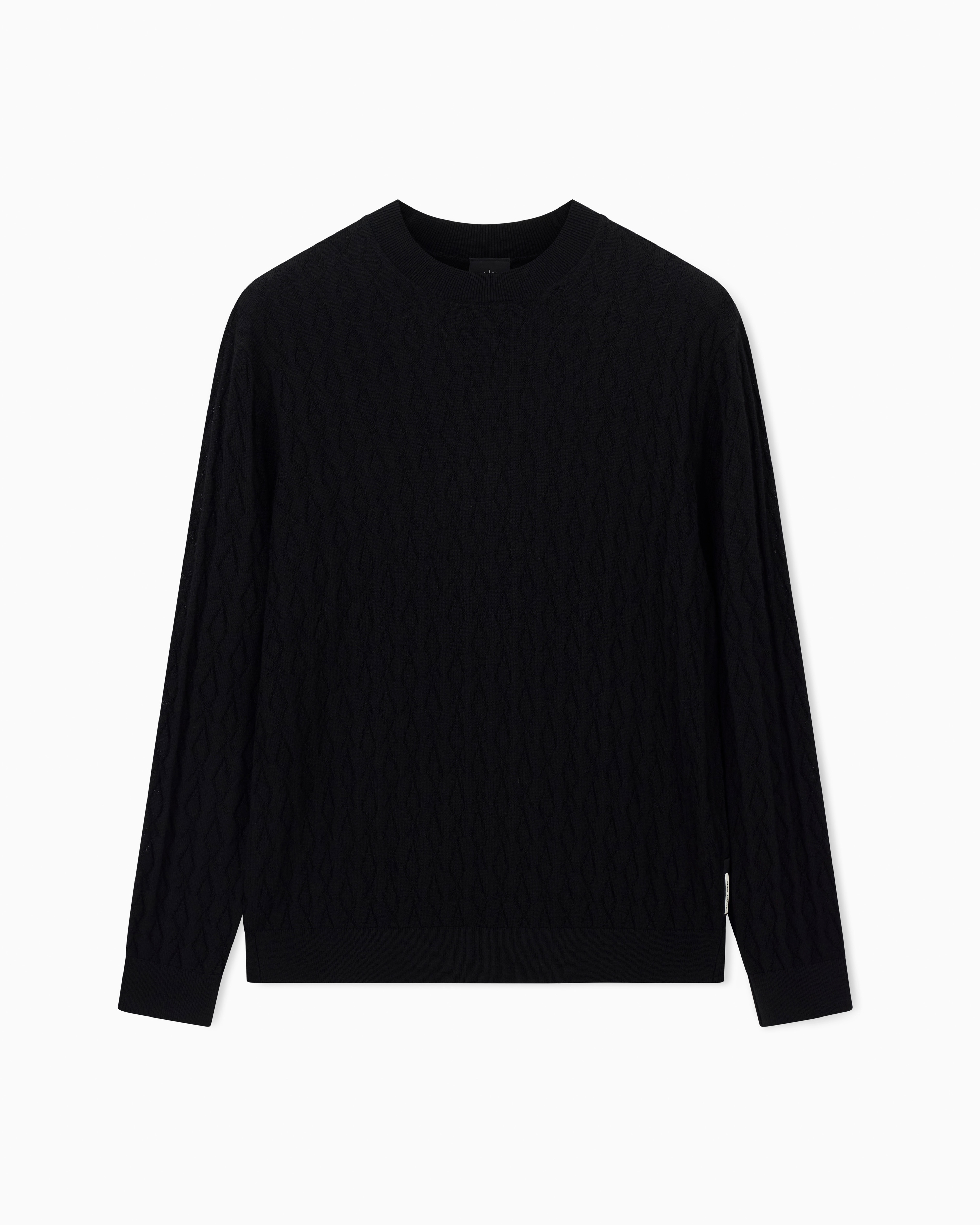 【希少】【armani】ラムレザー　ブラック　アルマーニ　ドライバーズニット XM000878_AF11982_UC001_F_SS202