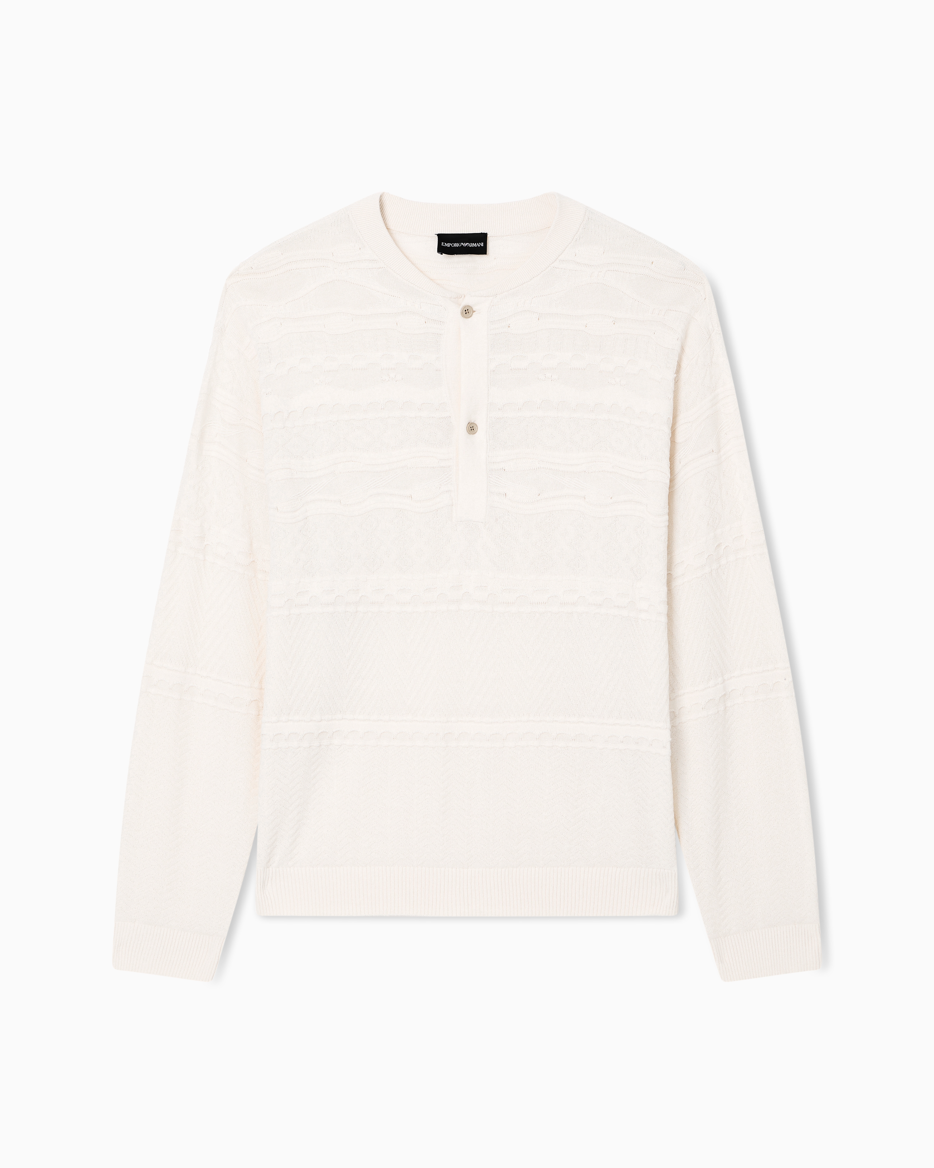 ヘンリーネックセーター リヨセル混紡 | Emporio Armani JP