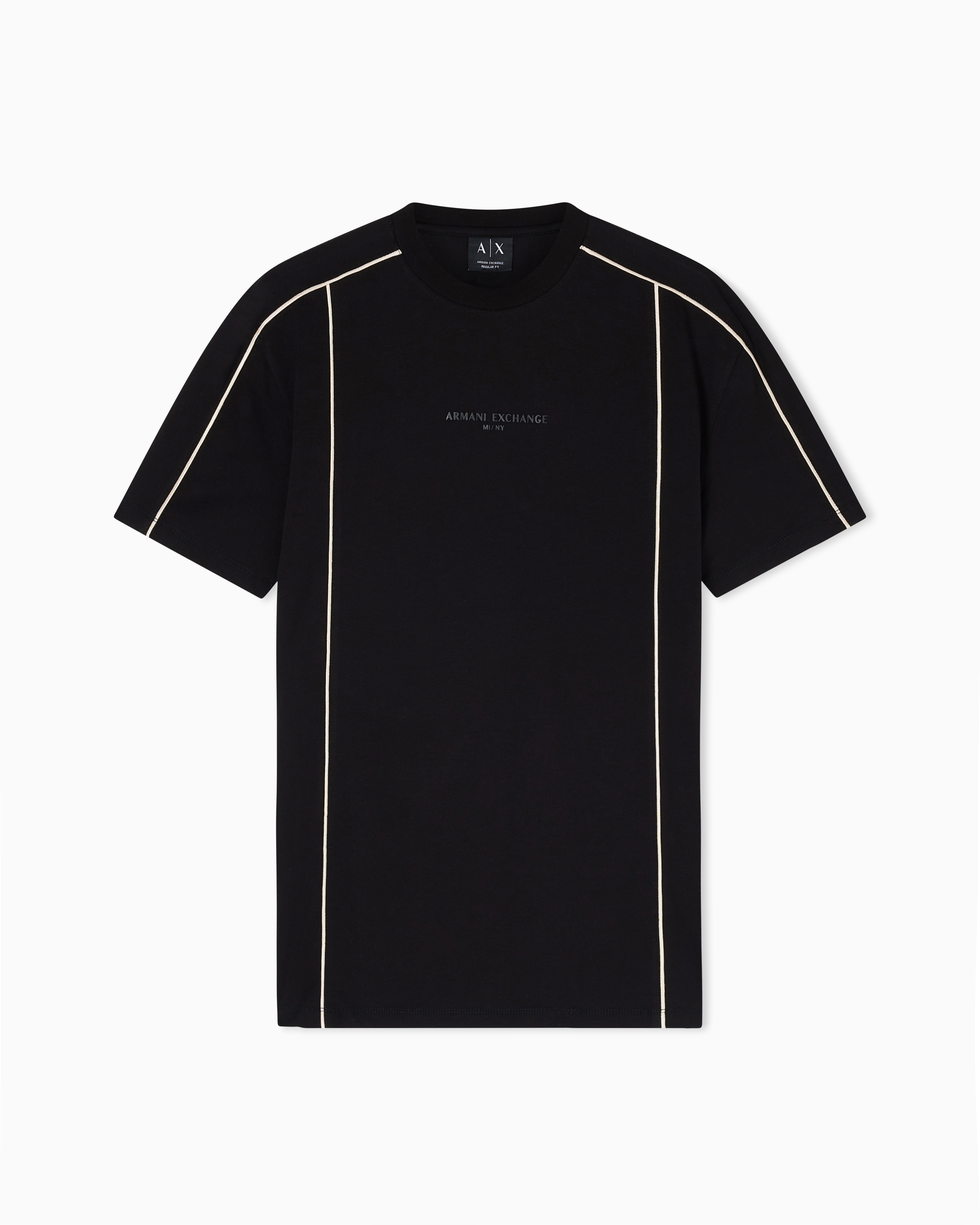 パイピングディテール レギュラーフィット 半袖クルーネックTシャツ