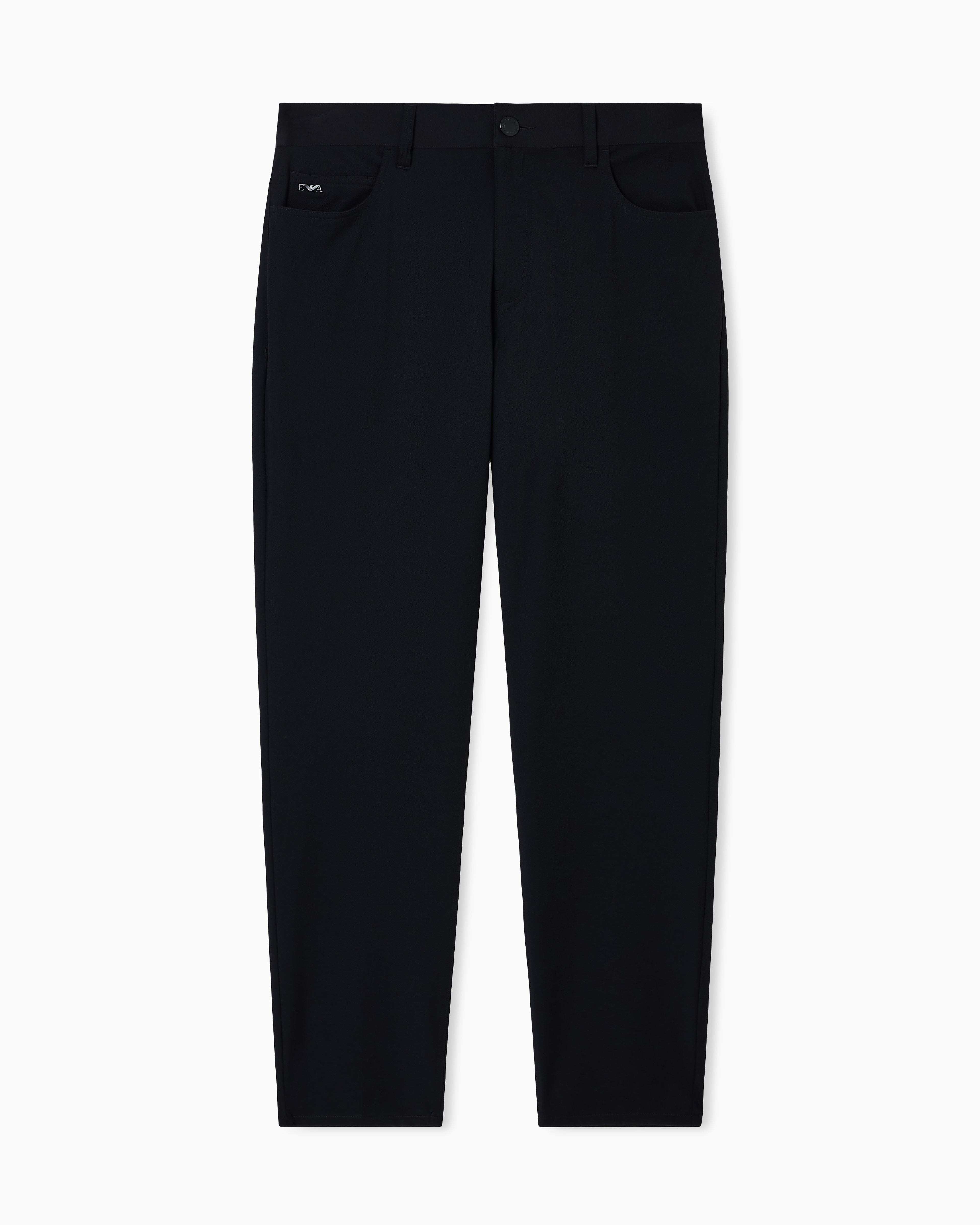 J05 regular-fit, stretch-nylon twill trousers | Emporio Armani US