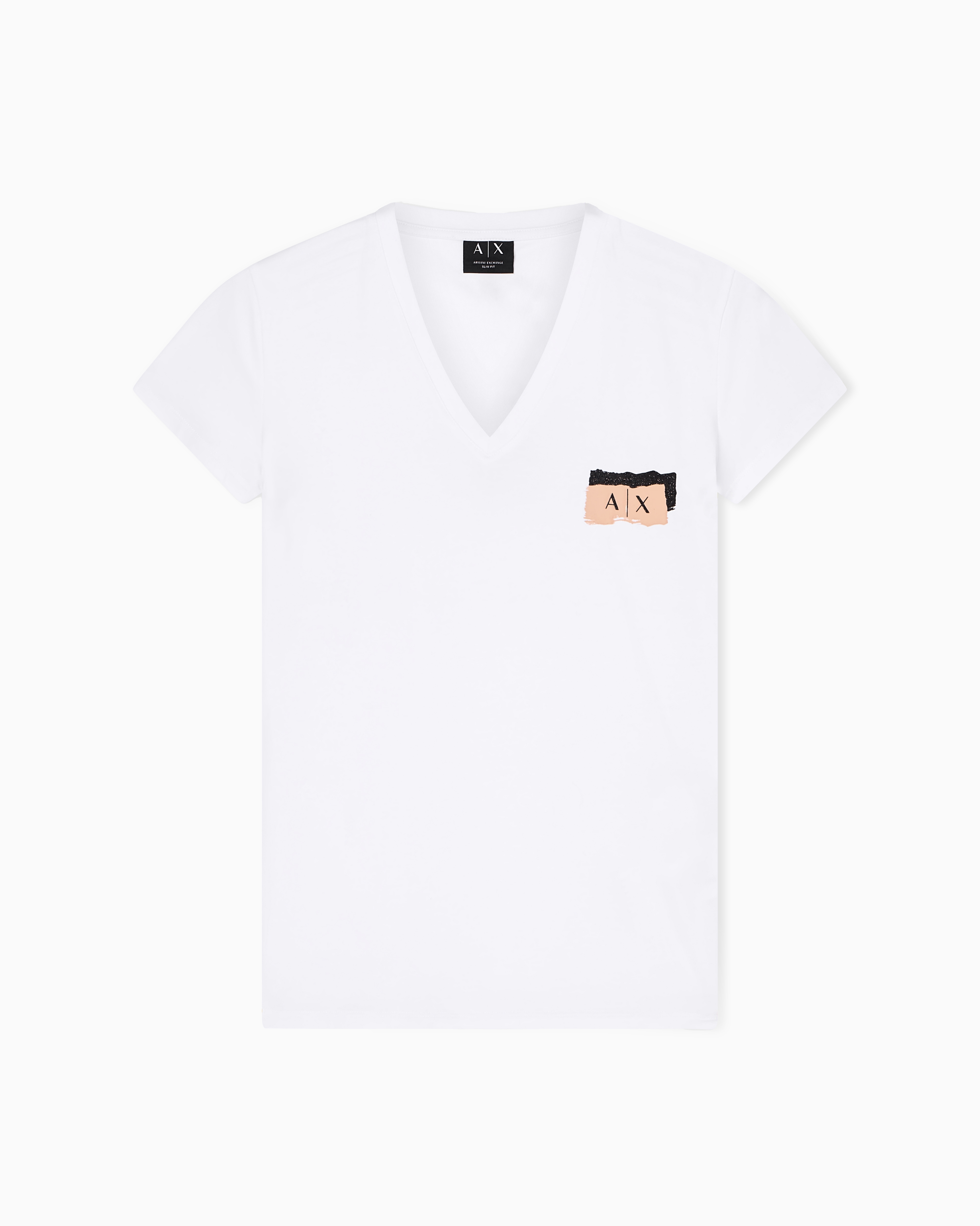 Slim fit T-shirt in stretch cotton jersey | Armani Exchange US