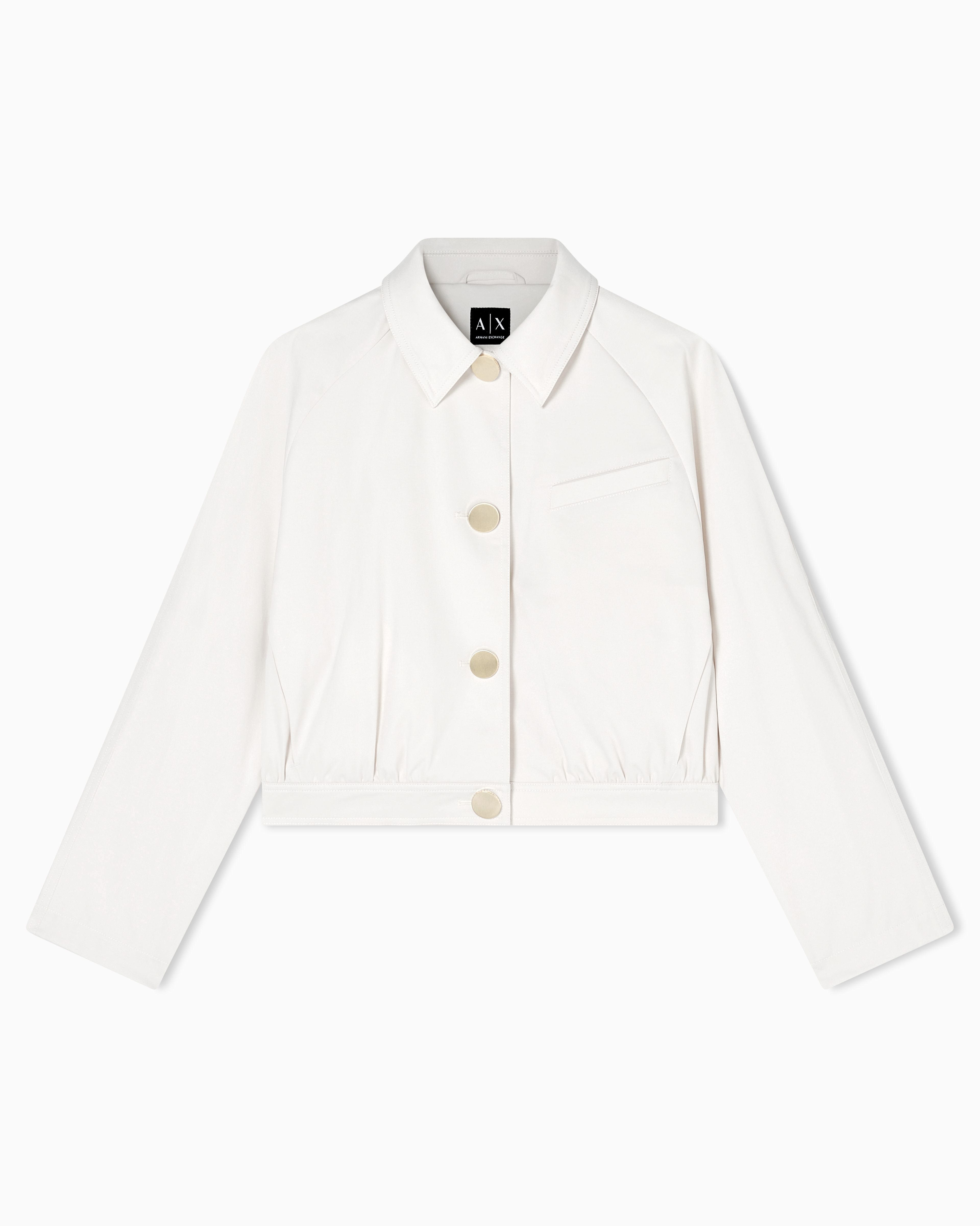 Lightweight bomber jacket in nylon and cotton satin | Armani Exchange