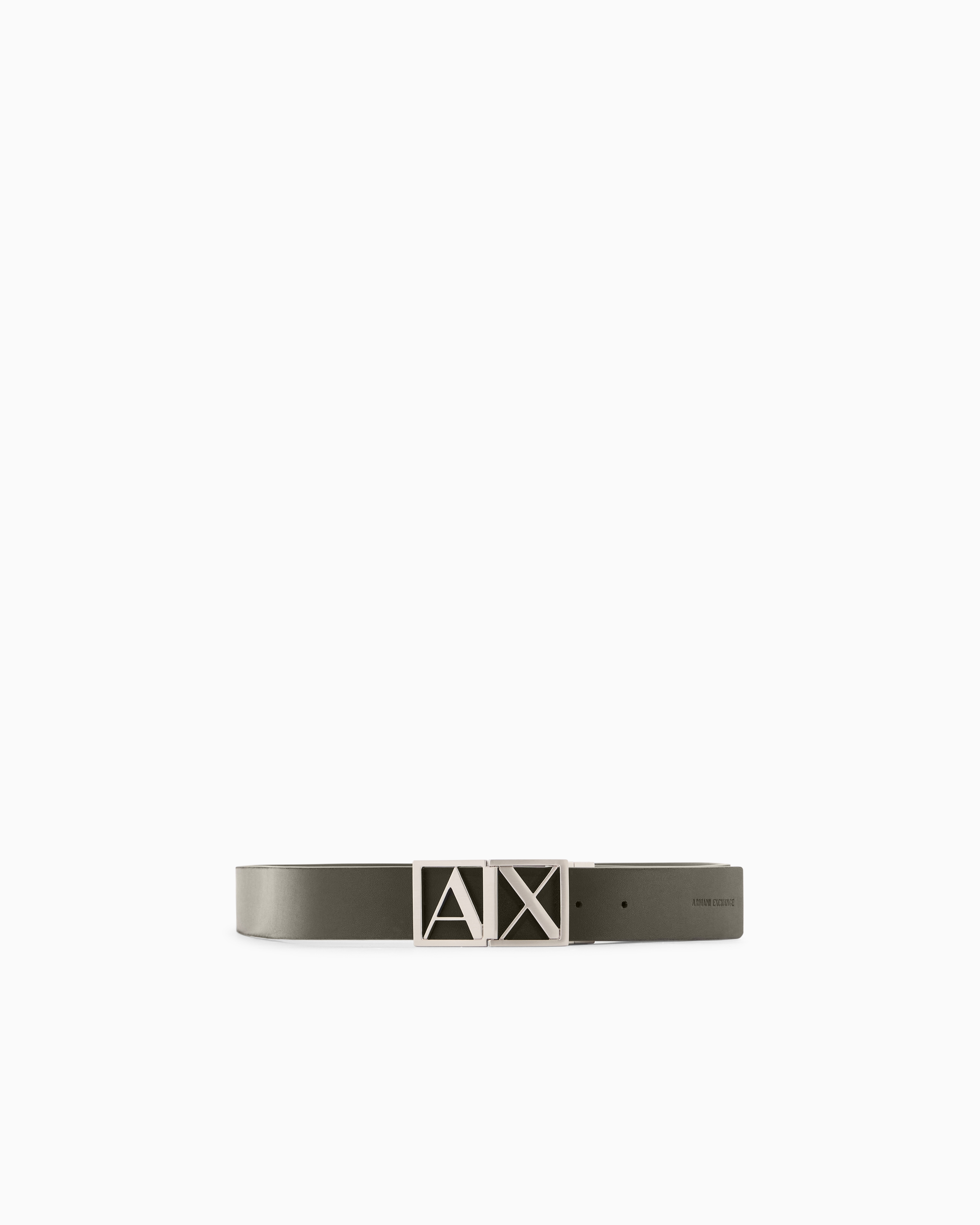 ボックスロゴバックル リバーシブル レザーベルト | Armani Exchange JP