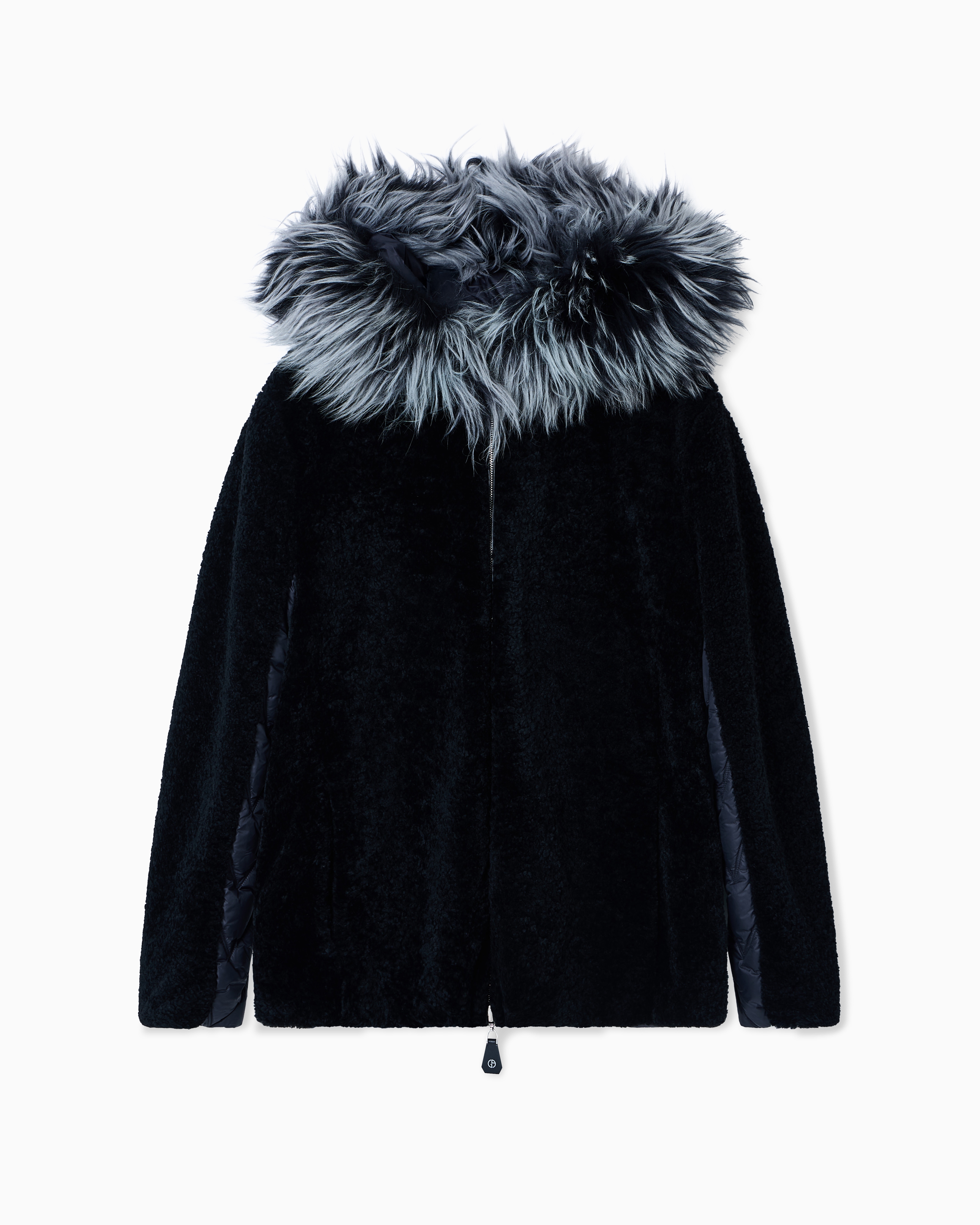 Reversible shearling lamb pea coat | Giorgio Armani
