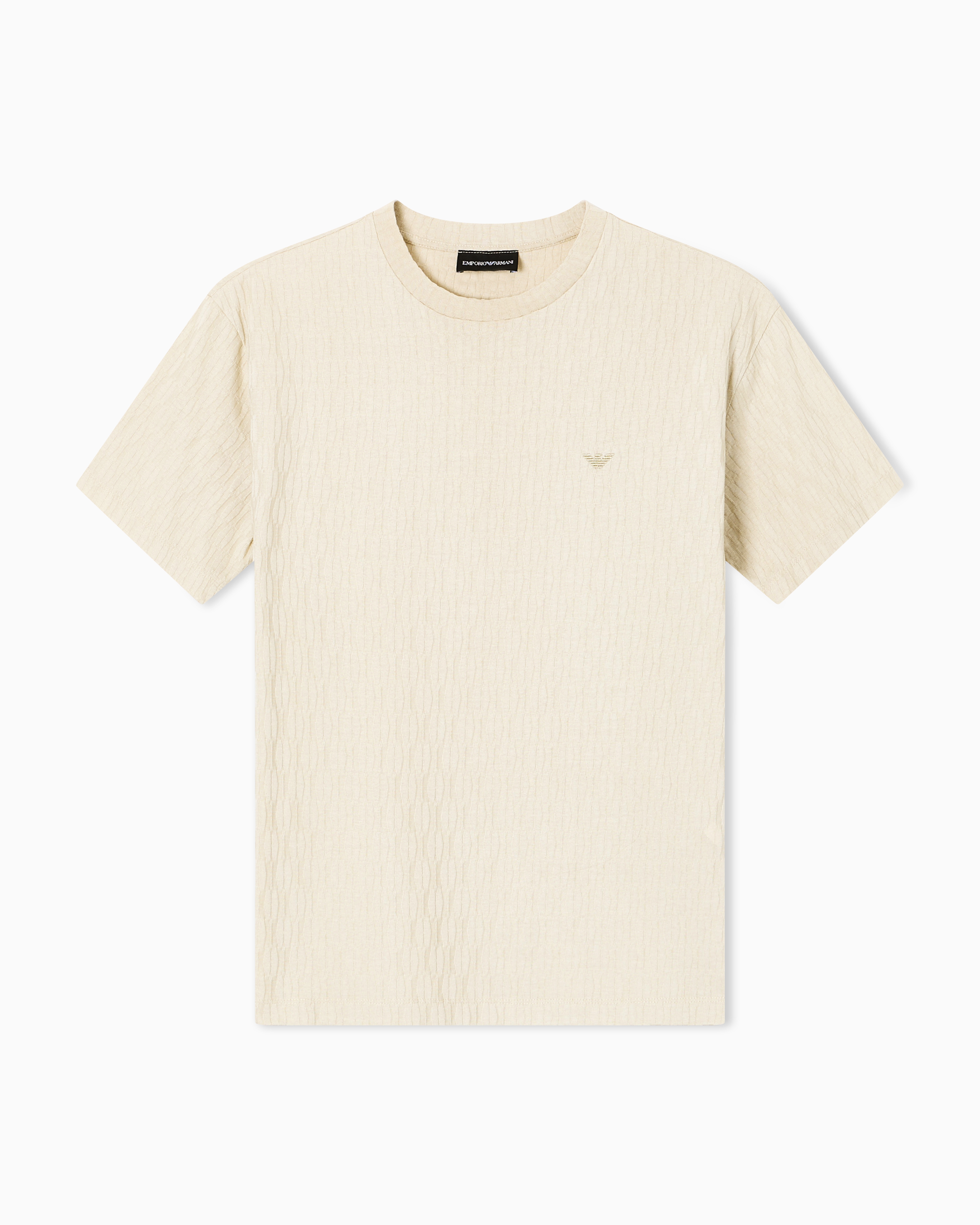 Jacquard jersey jumper | Emporio Armani US