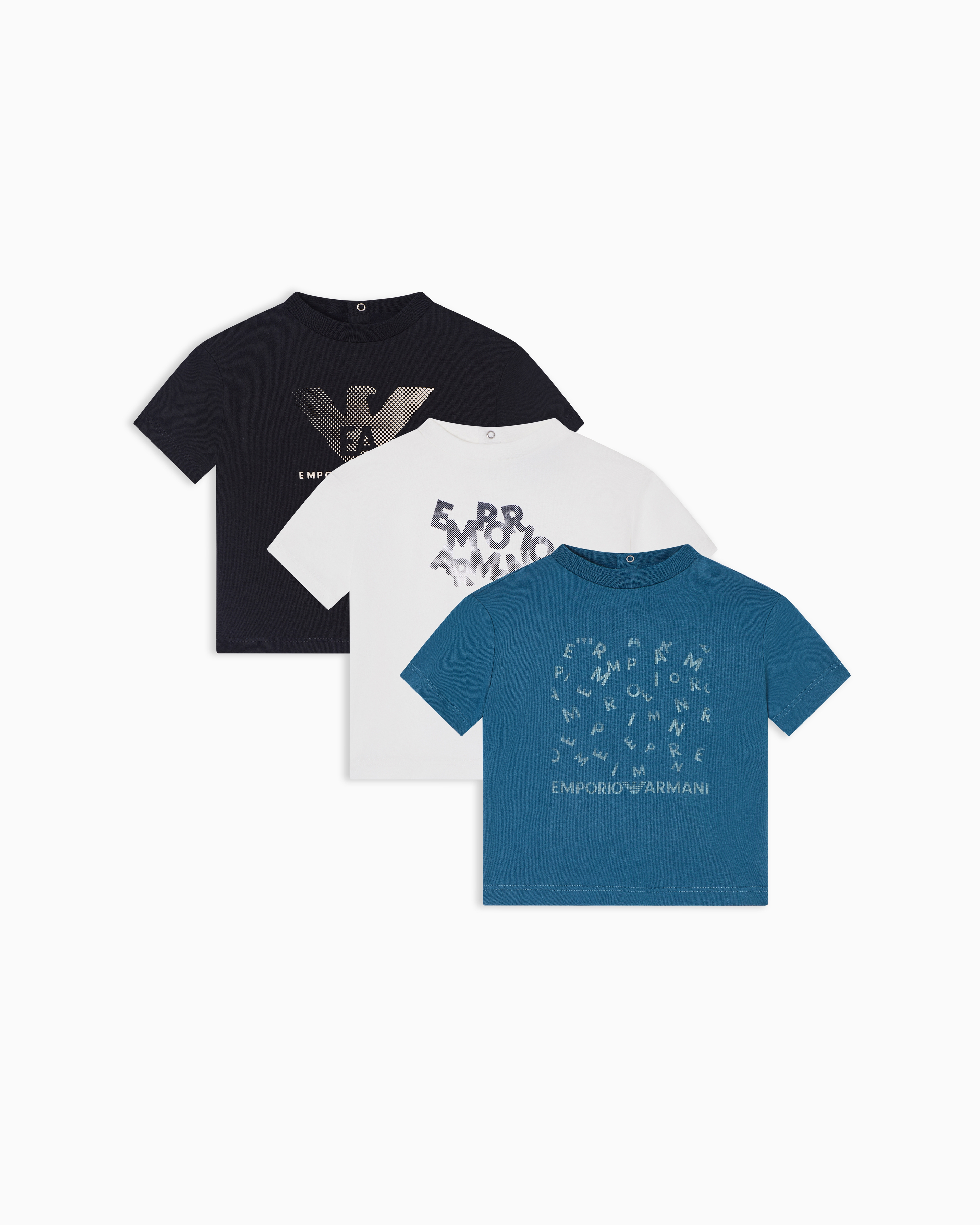 Tシャツ3枚セット ジャージー ロゴプリント | Emporio Armani JP