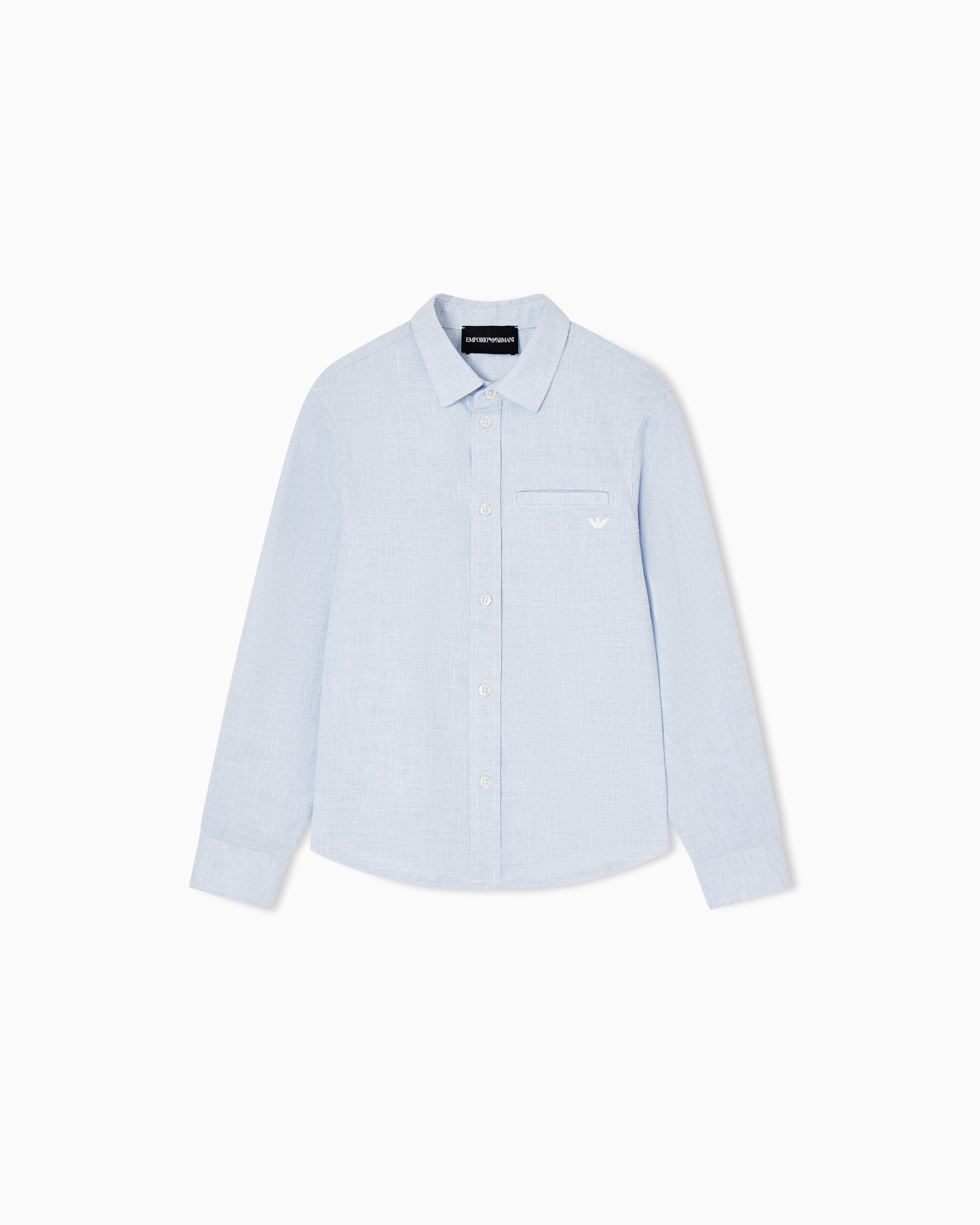 シャツ リネン混紡ポプリン | Emporio Armani JP