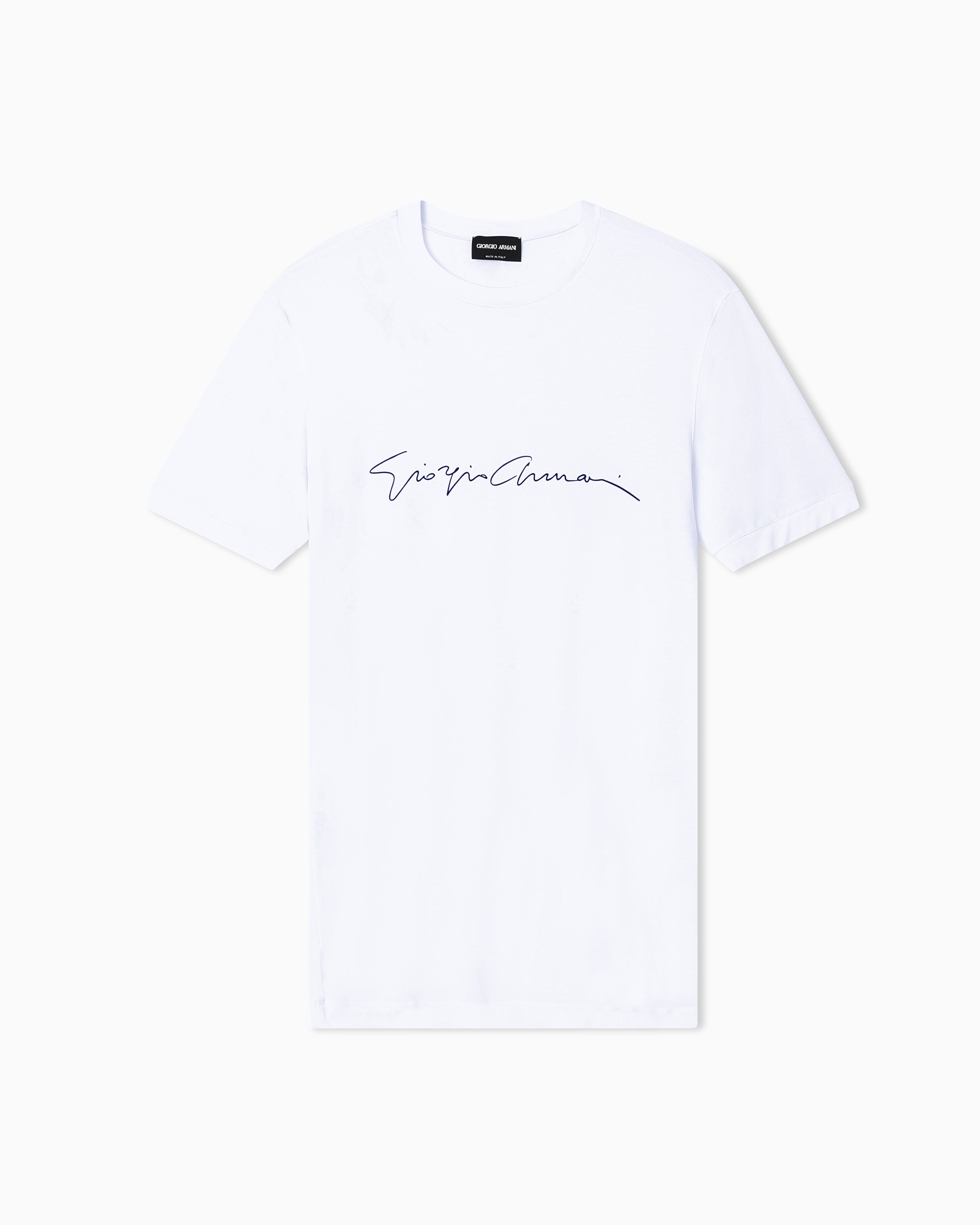 Tシャツ ストレッチビスコース シグネチャーロゴ | Giorgio Armani JP