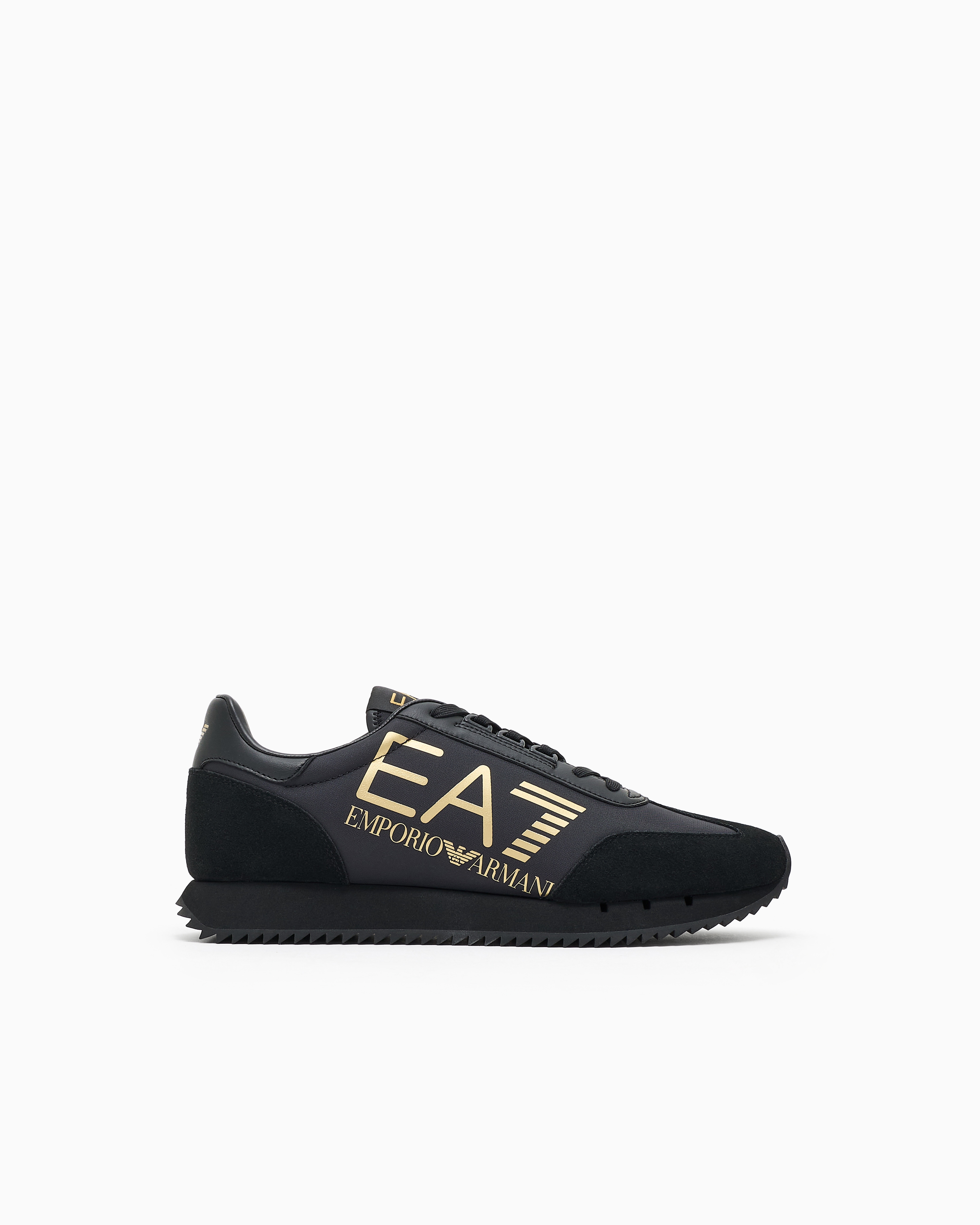 Fabric sneaker with suede inserts Vintage | EA7