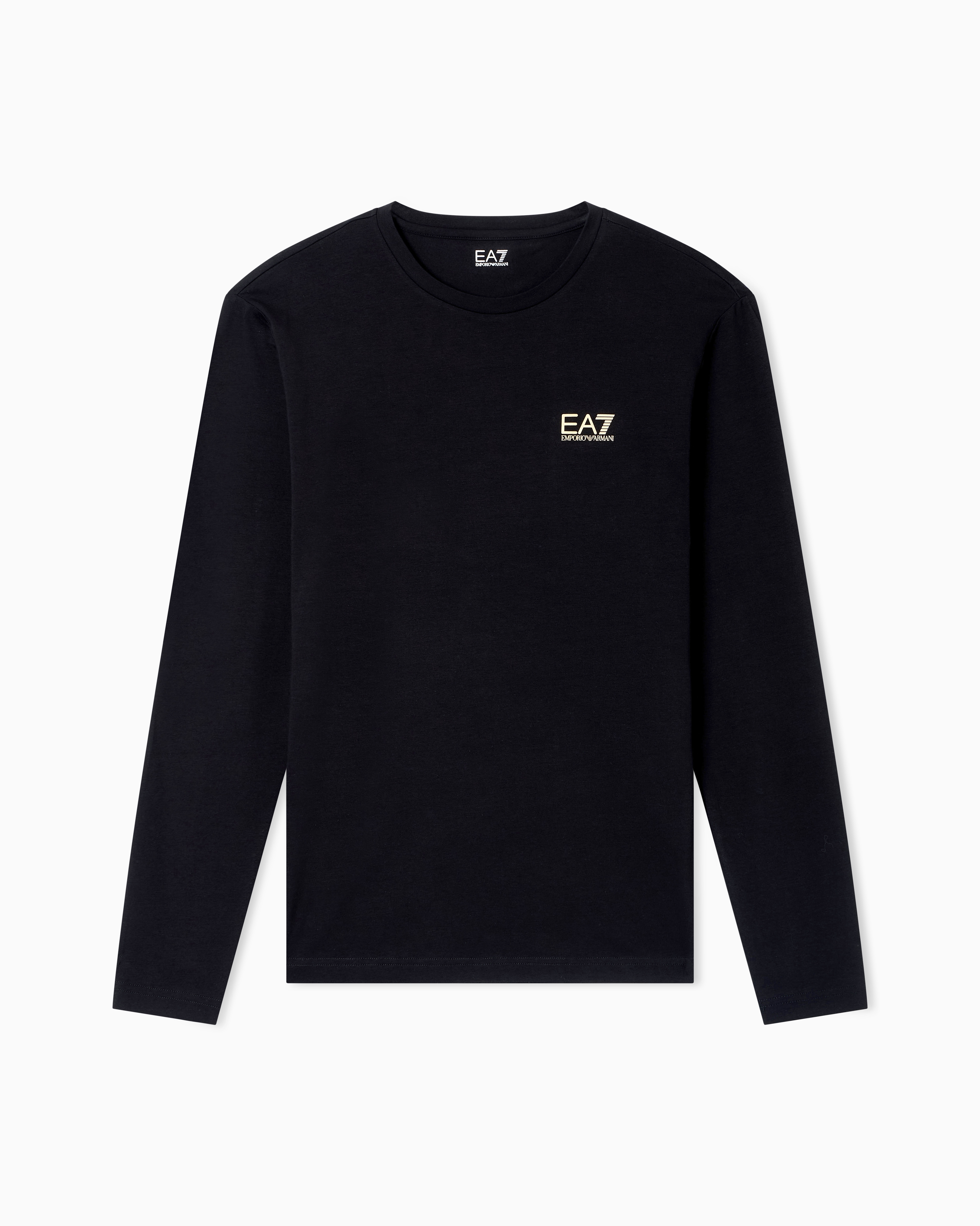 Long sleeve t-shirt stretch cotton slim fit man | EA7