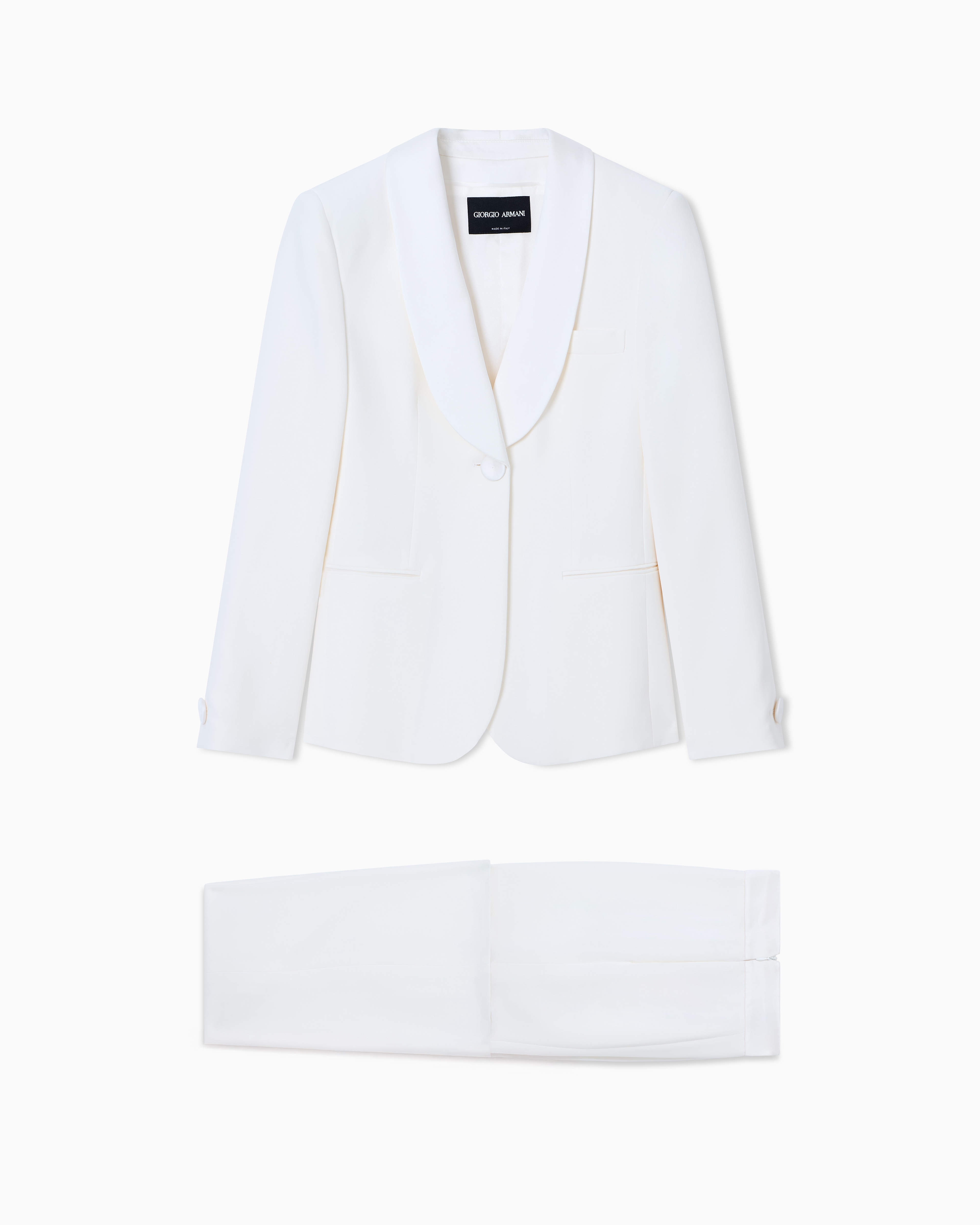 Pure silk crêpe tuxedo | Giorgio Armani US