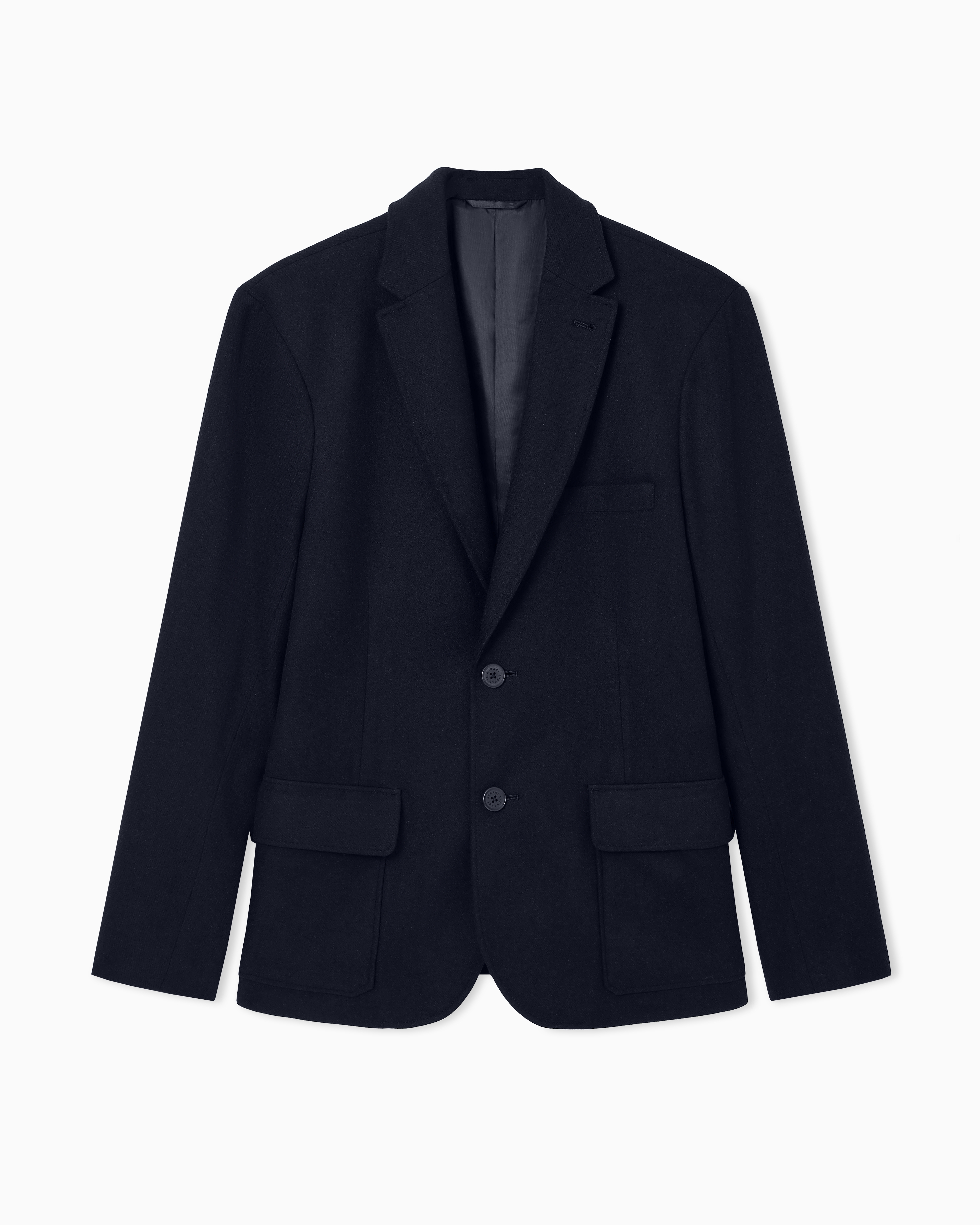 Single-breasted wool blend jacket | Armani Exchange