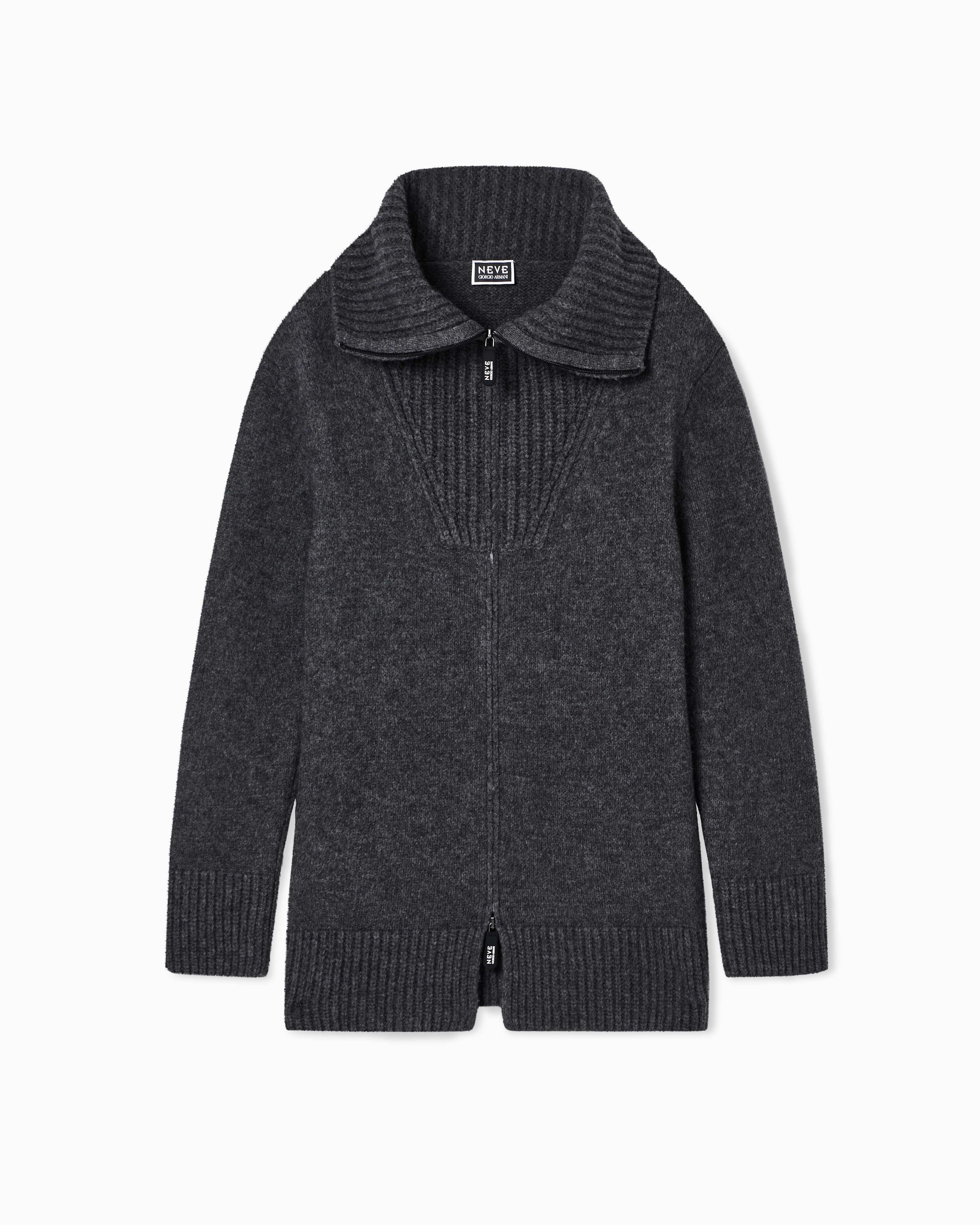 Giorgio Armani Neve oversized cardigan in a virgin wool and