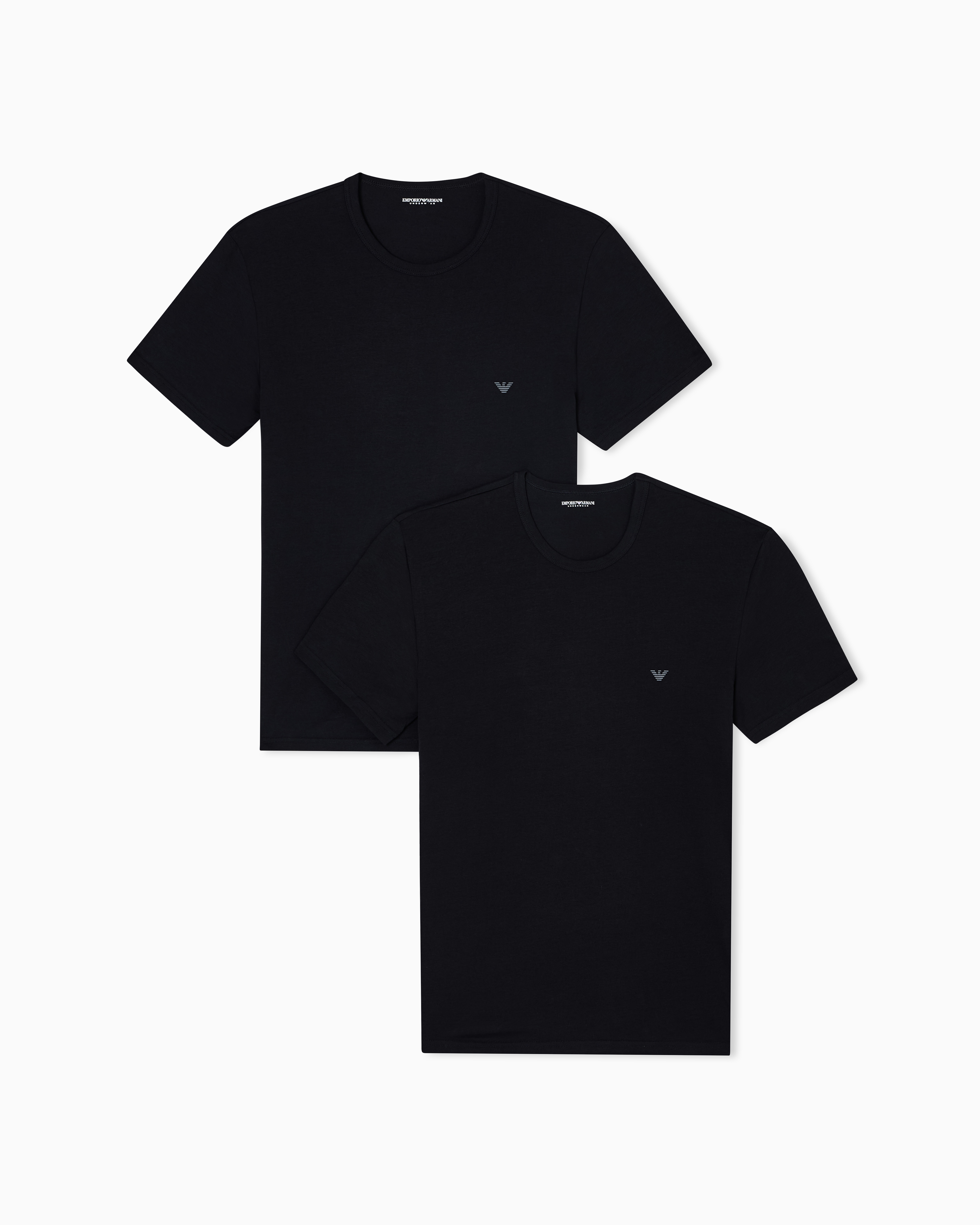 Stretch cotton 2-pack t-shirts man | Emporio Armani JP