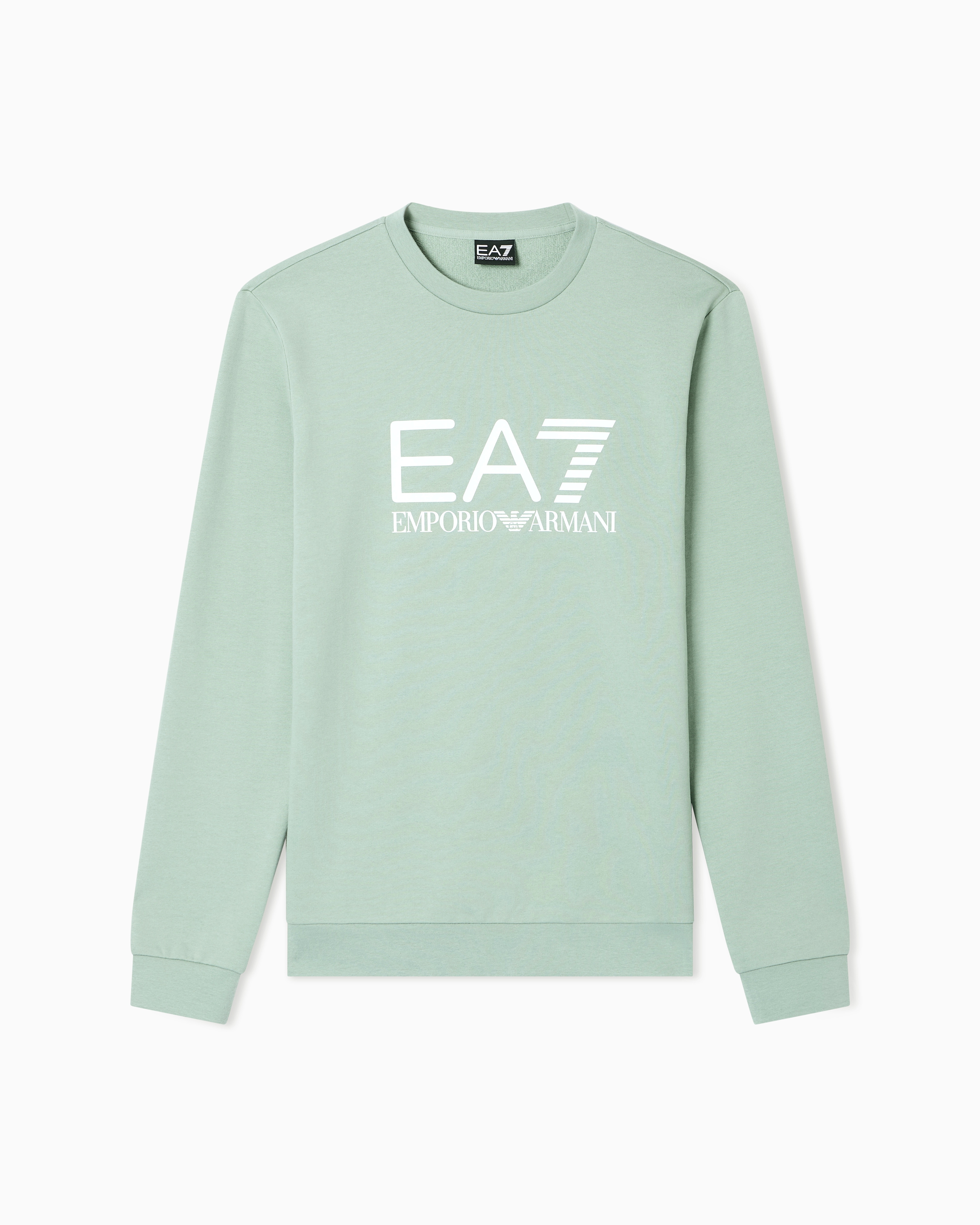 Slim sweatshirt Core Identity in cotton jersey with logo | EA7 GR