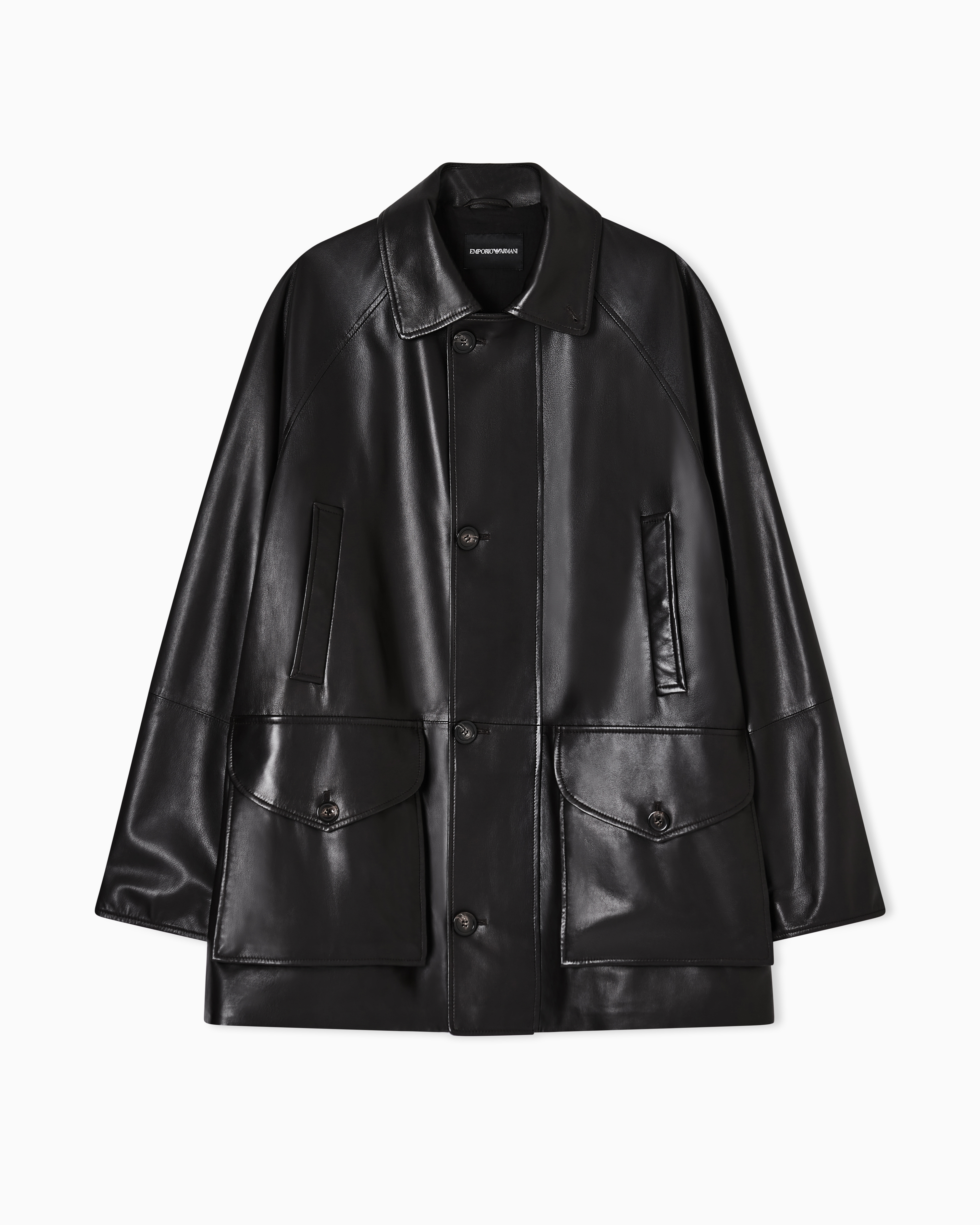 激レア♣︎evoke wool Leather P-COAT 袖レザーピーコート 激レア