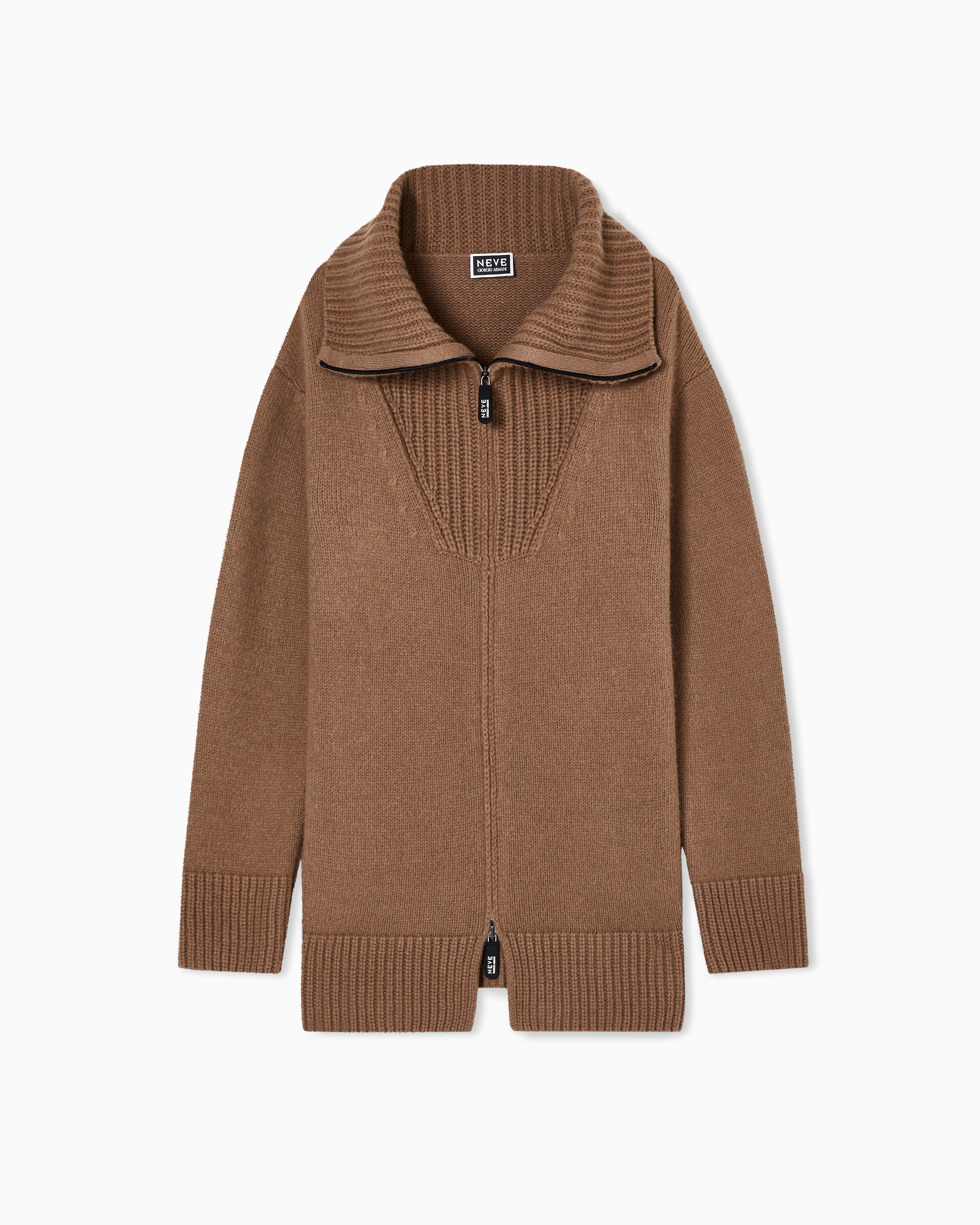 Giorgio Armani Neve oversized cardigan in a virgin wool and