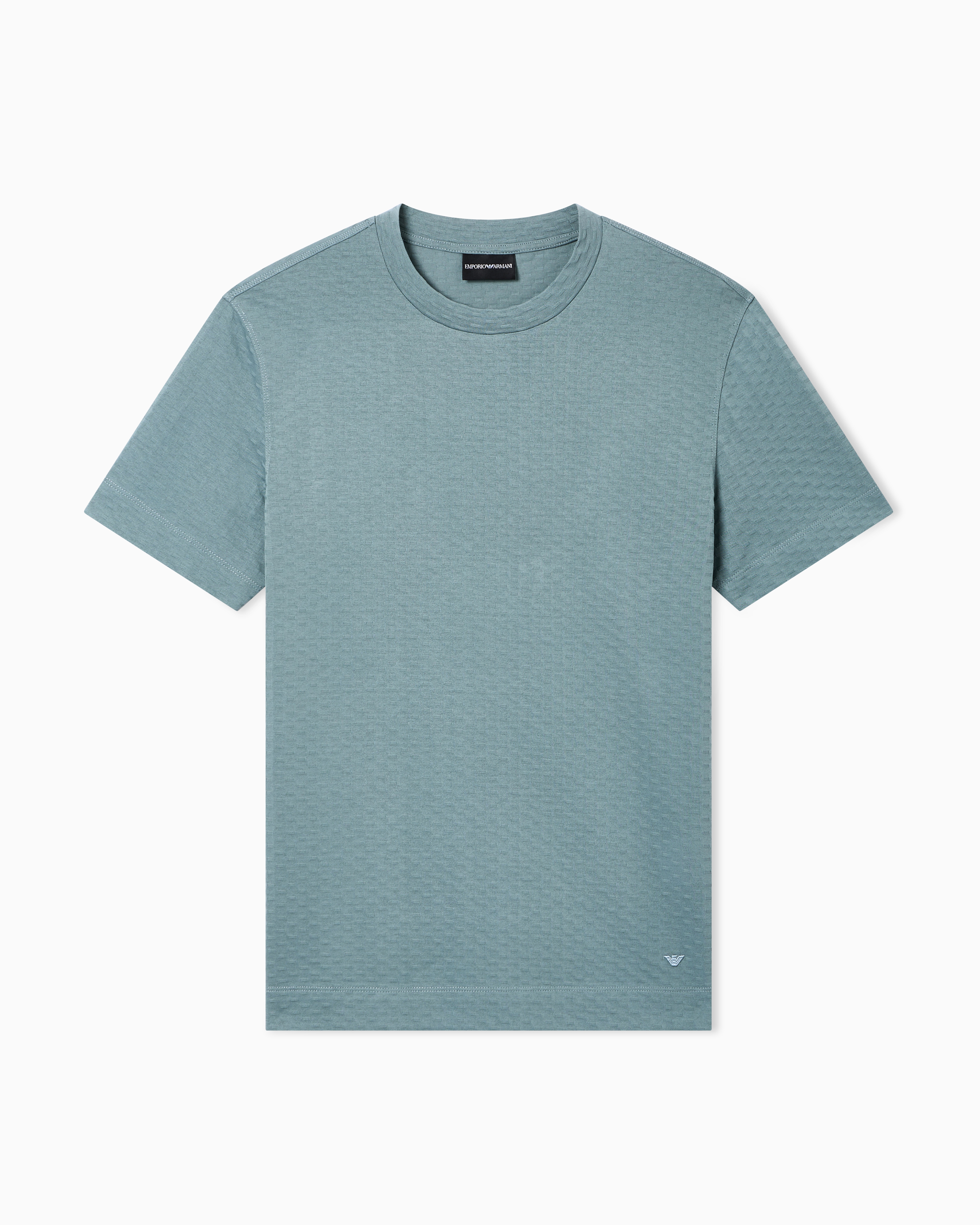 ジャージーTシャツ ジャカードモチーフ | Emporio Armani