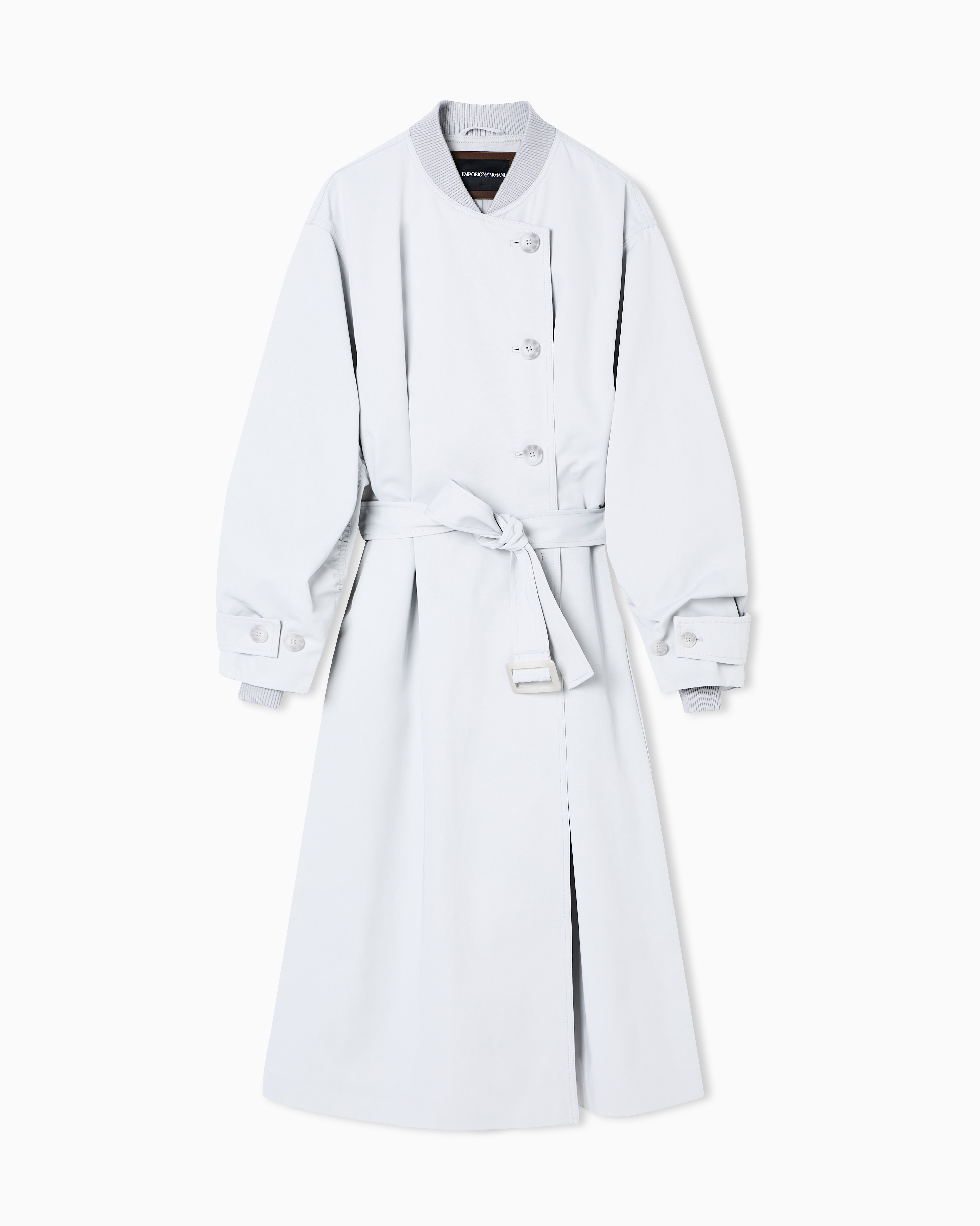 ツーピース風トレンチコート 撥水テクニカルコットン | Emporio Armani