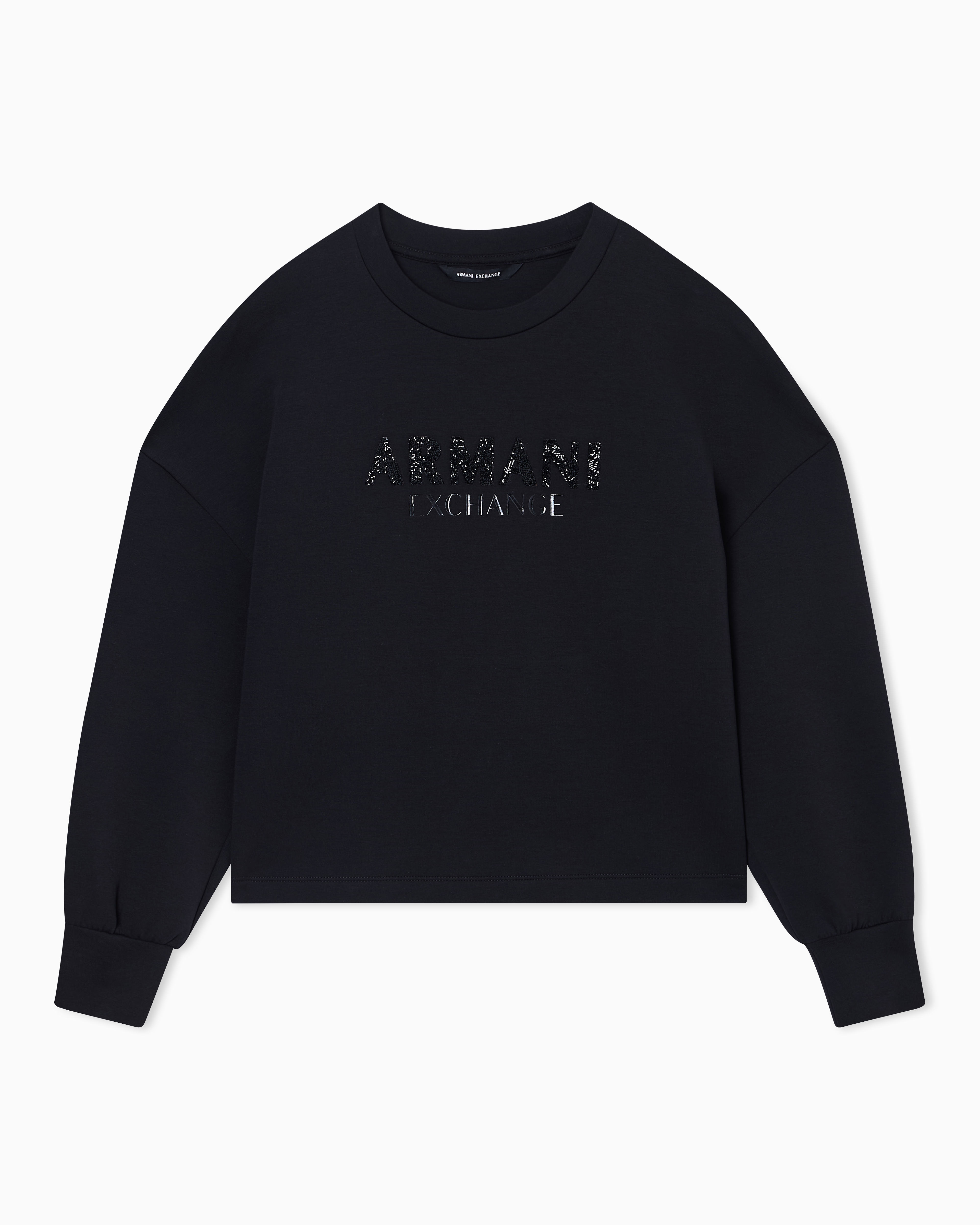 Crewneck sweatshirt in scuba fabric | Armani Exchange US