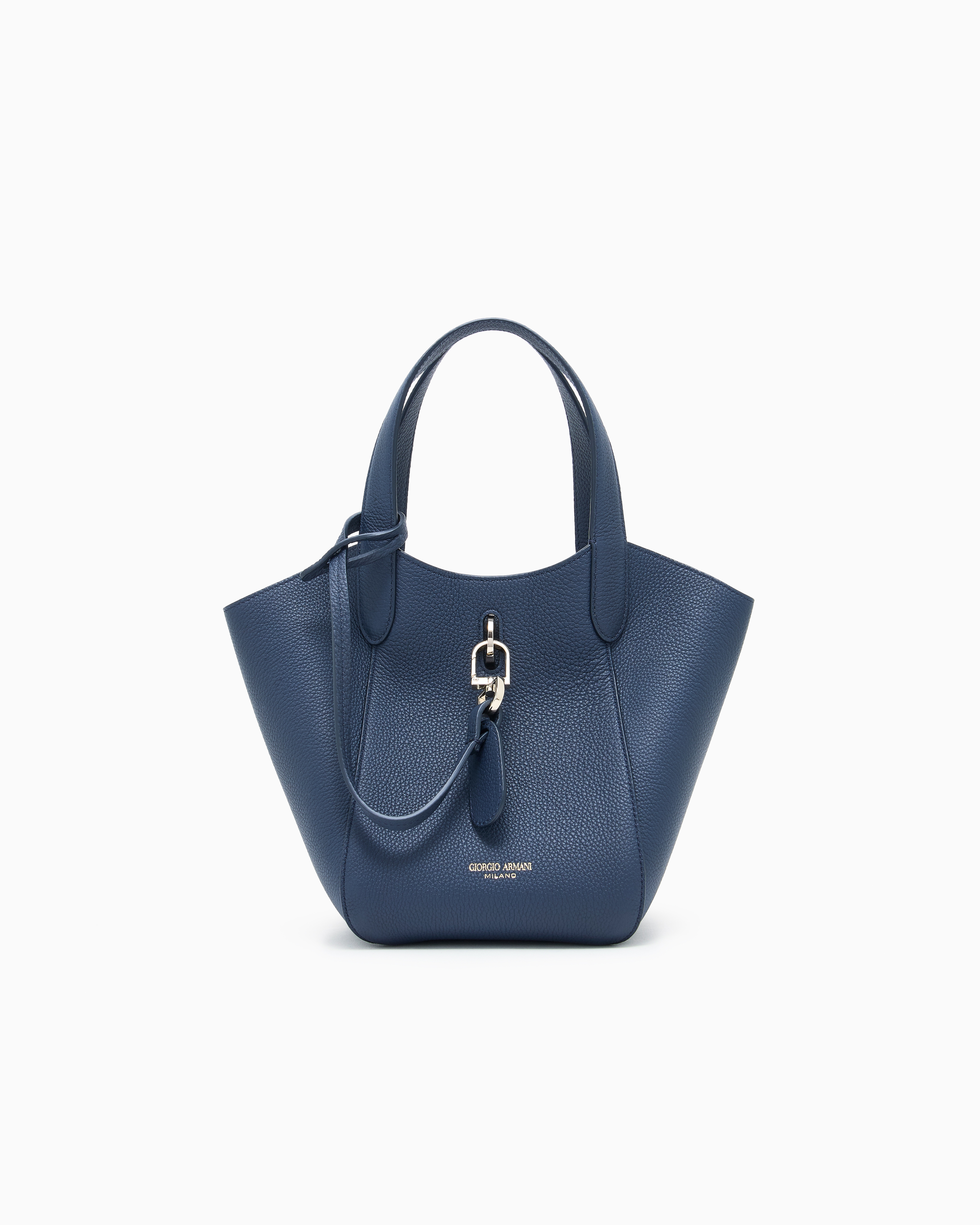 GIORGIO ARMANI バッグ トートバッグ 鞄 ハンドバッグ イタリア製 Pebbled bag handbag with a removable inner pouch | Giorgio Armani US
