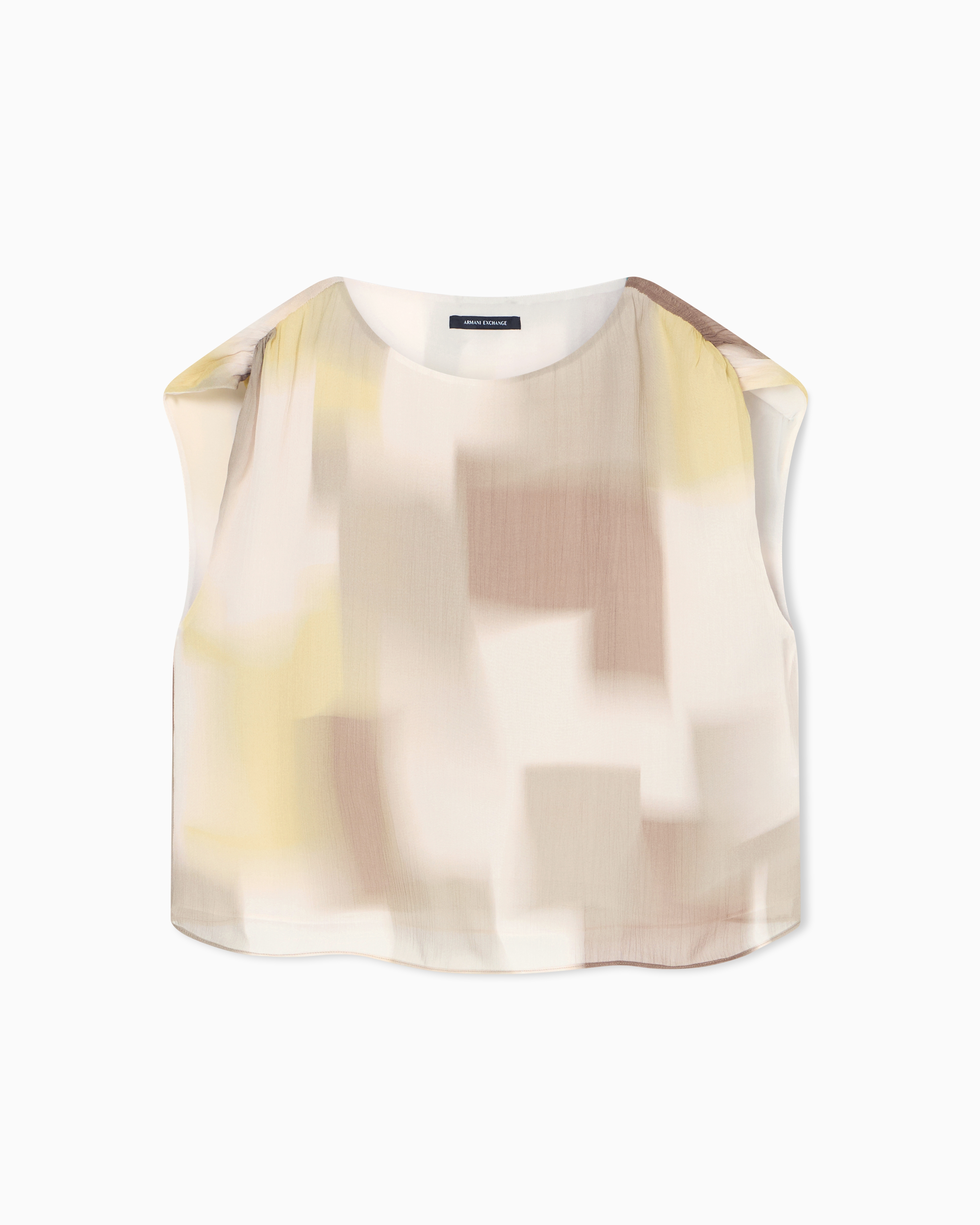 Printed Crinkle Viscose Top | Armani Exchange
