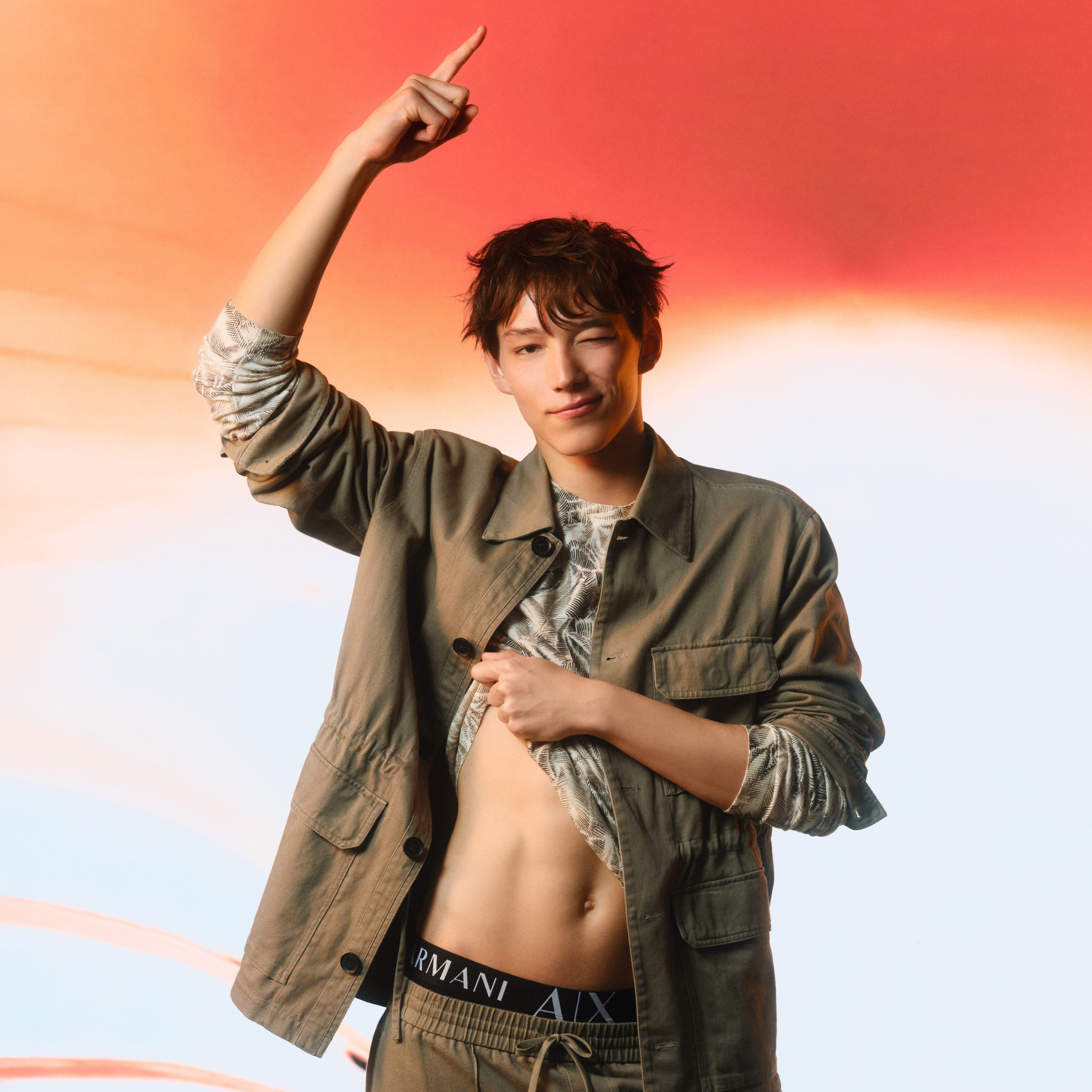 A/X ARMANI EXCHANGE アルマーニ エクスチェンジ【本物・新品】袖ロゴ 