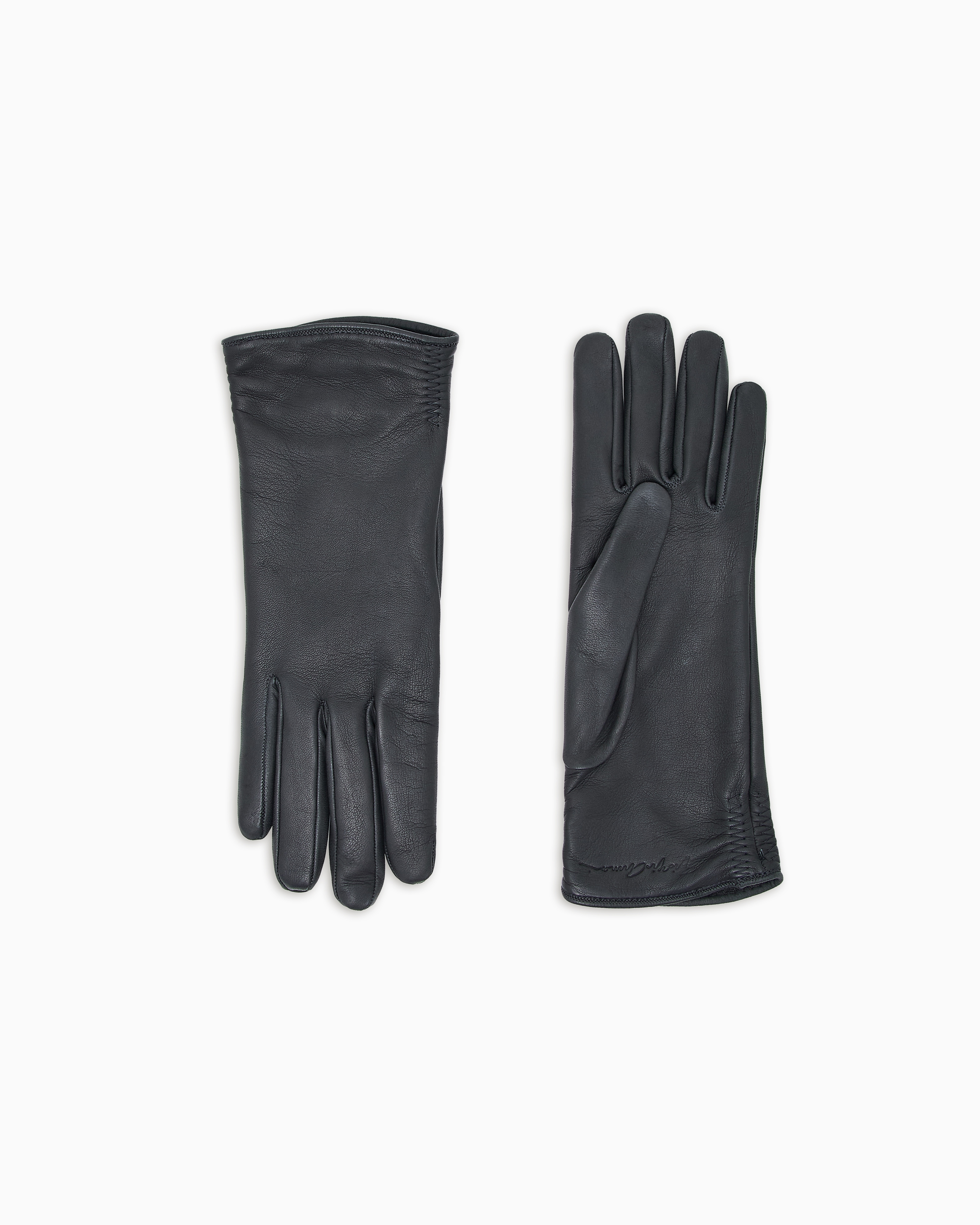 Lambskin nappa leather gloves | Giorgio Armani US