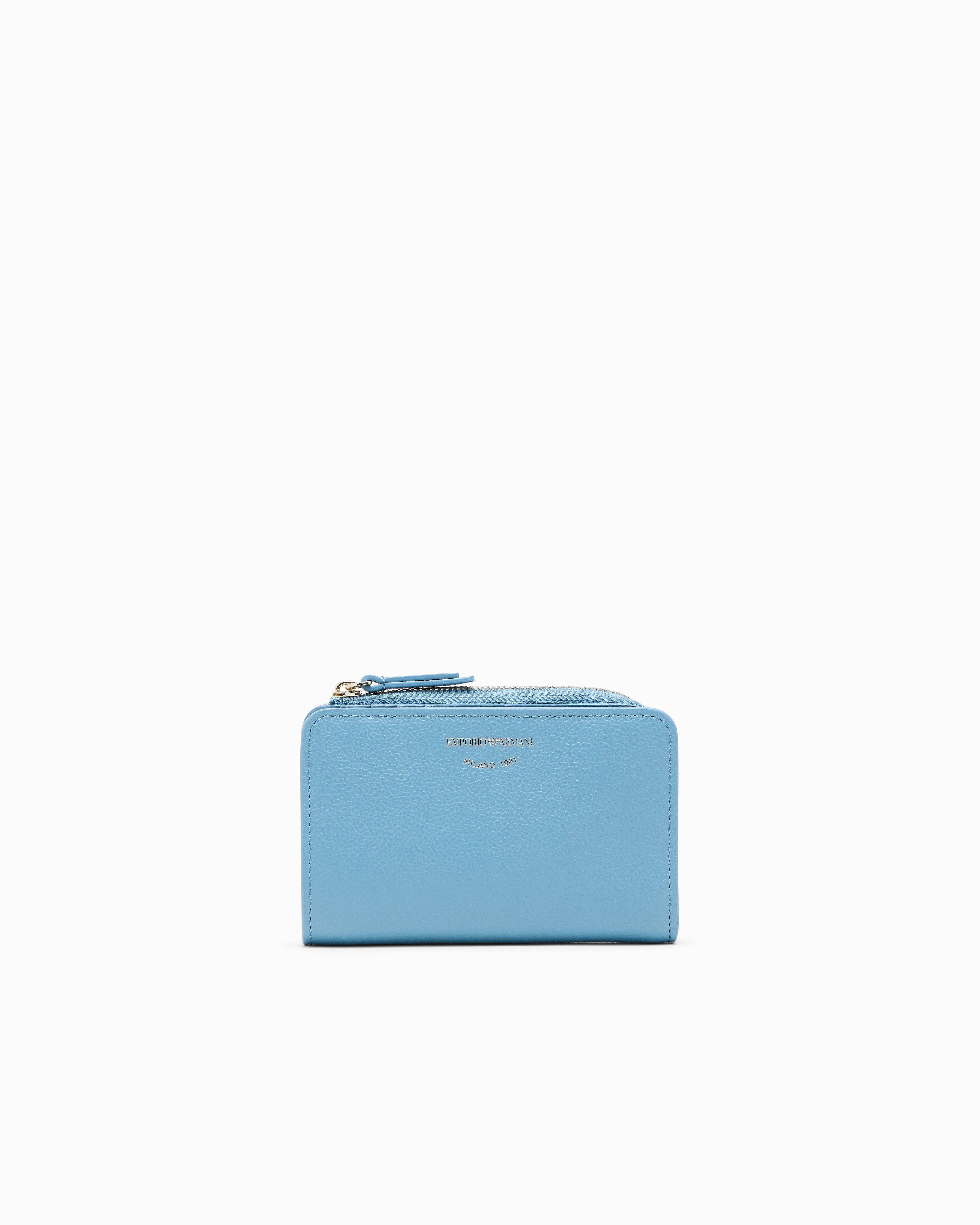 二つ折り財布 グレインレザー製 | Emporio Armani JP