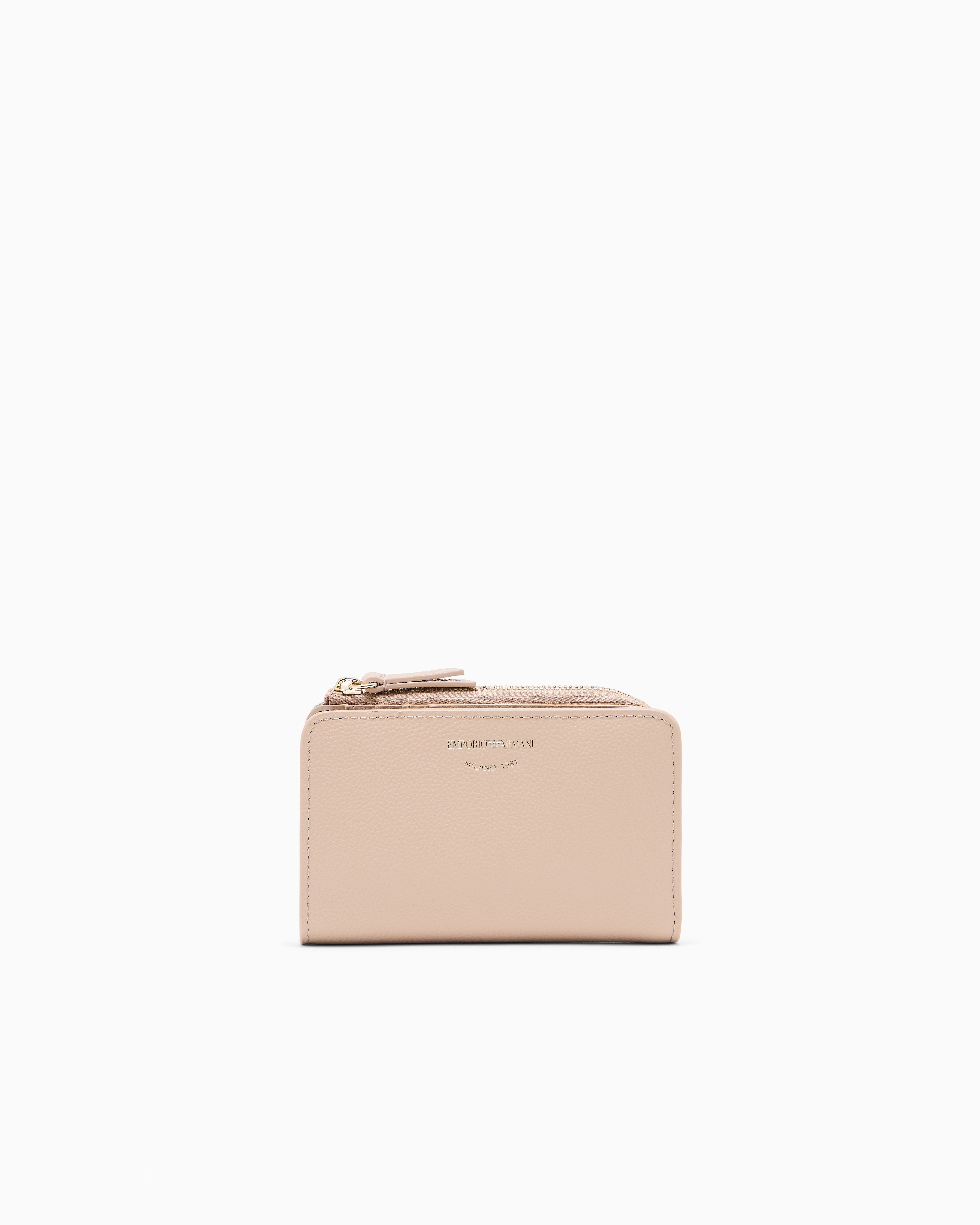 二つ折り財布 グレインレザー製 | Emporio Armani JP