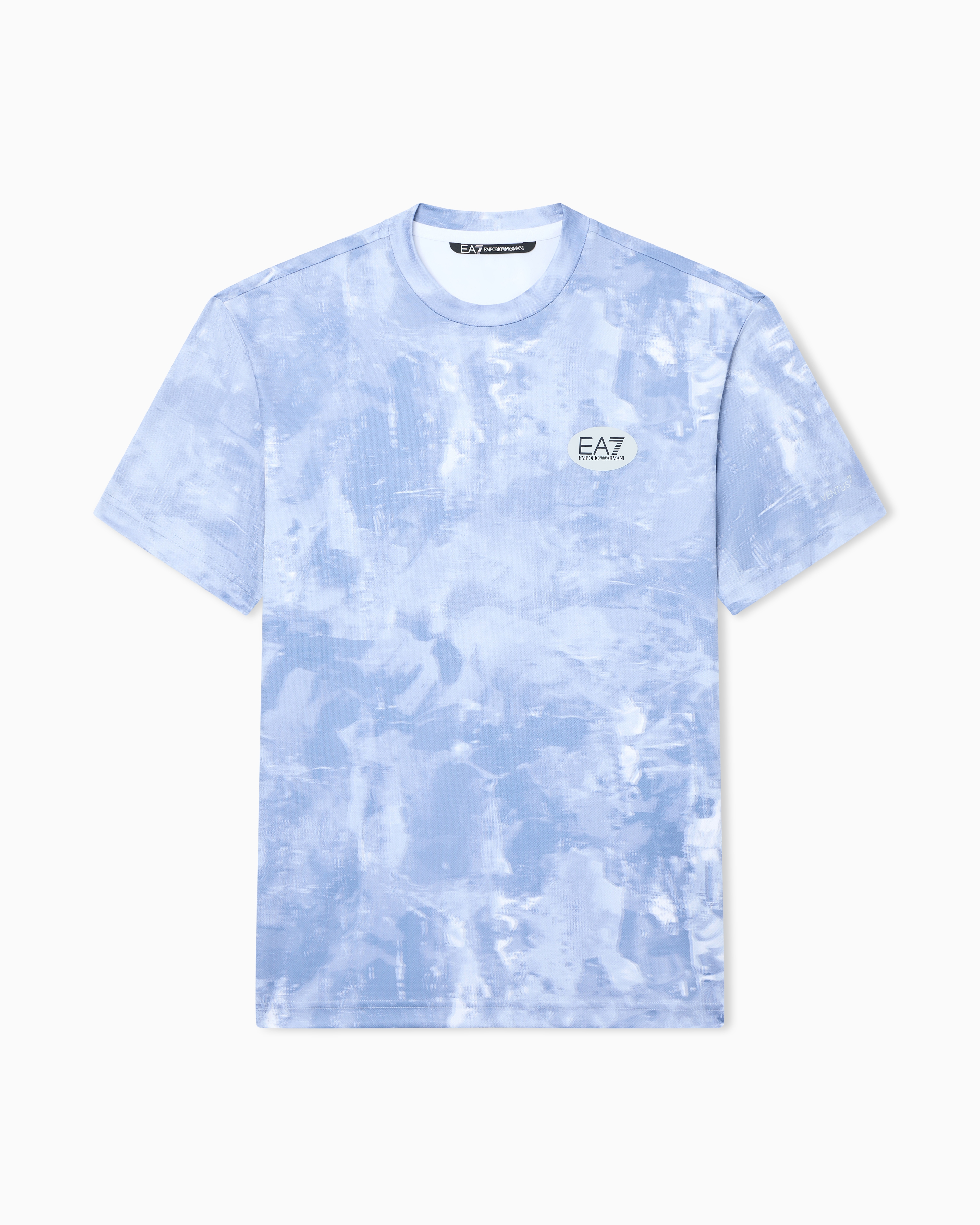 Tennis Pro print T-shirt in VENTUS7 technical fabric | EA7