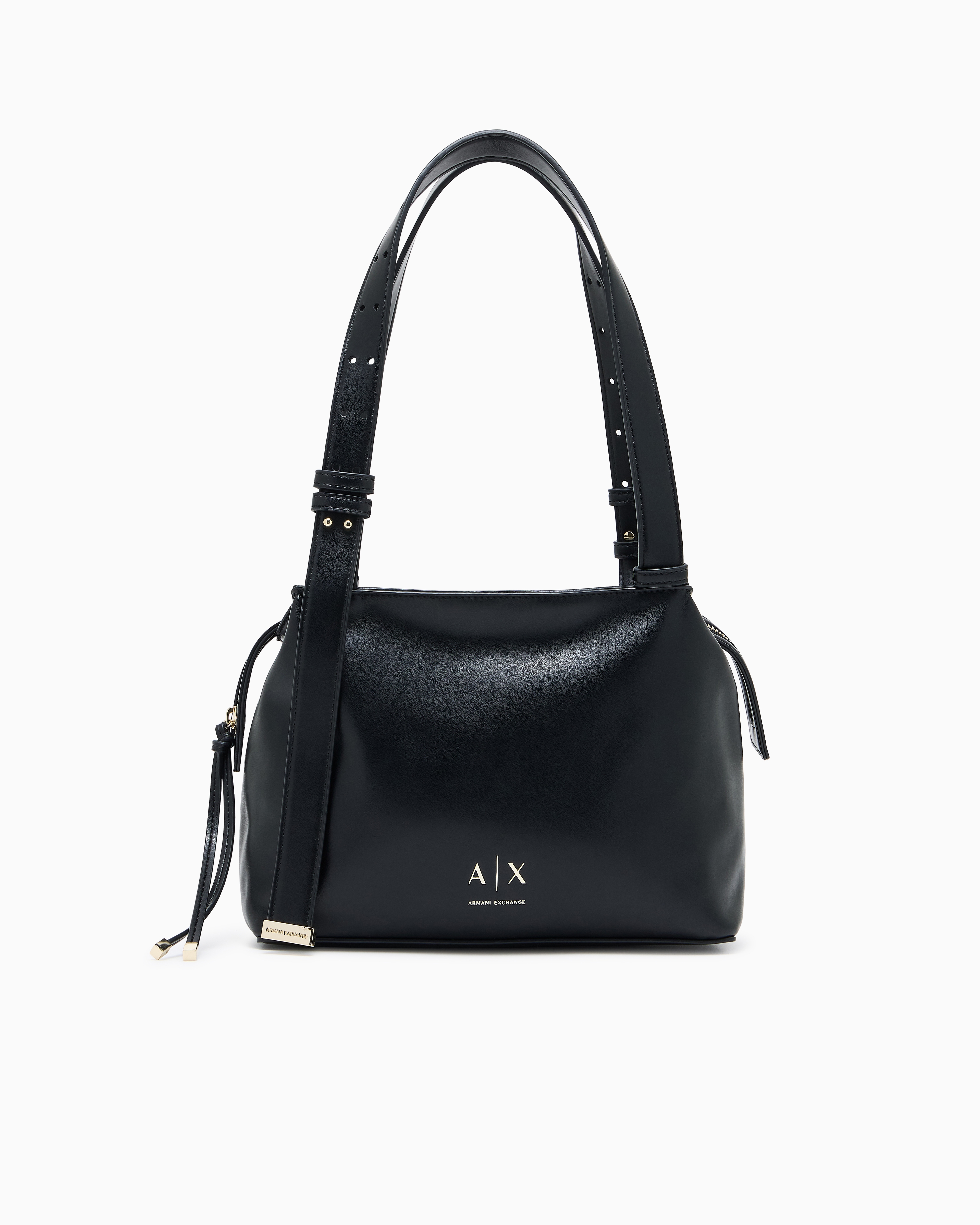 レア品✨未使用級✨GIORGIO ARMANI アルマーニ 2WAYバッグ 黒 ウィメンズ マスト＆エッセンシャル -バッグ＆アクセサリー小物