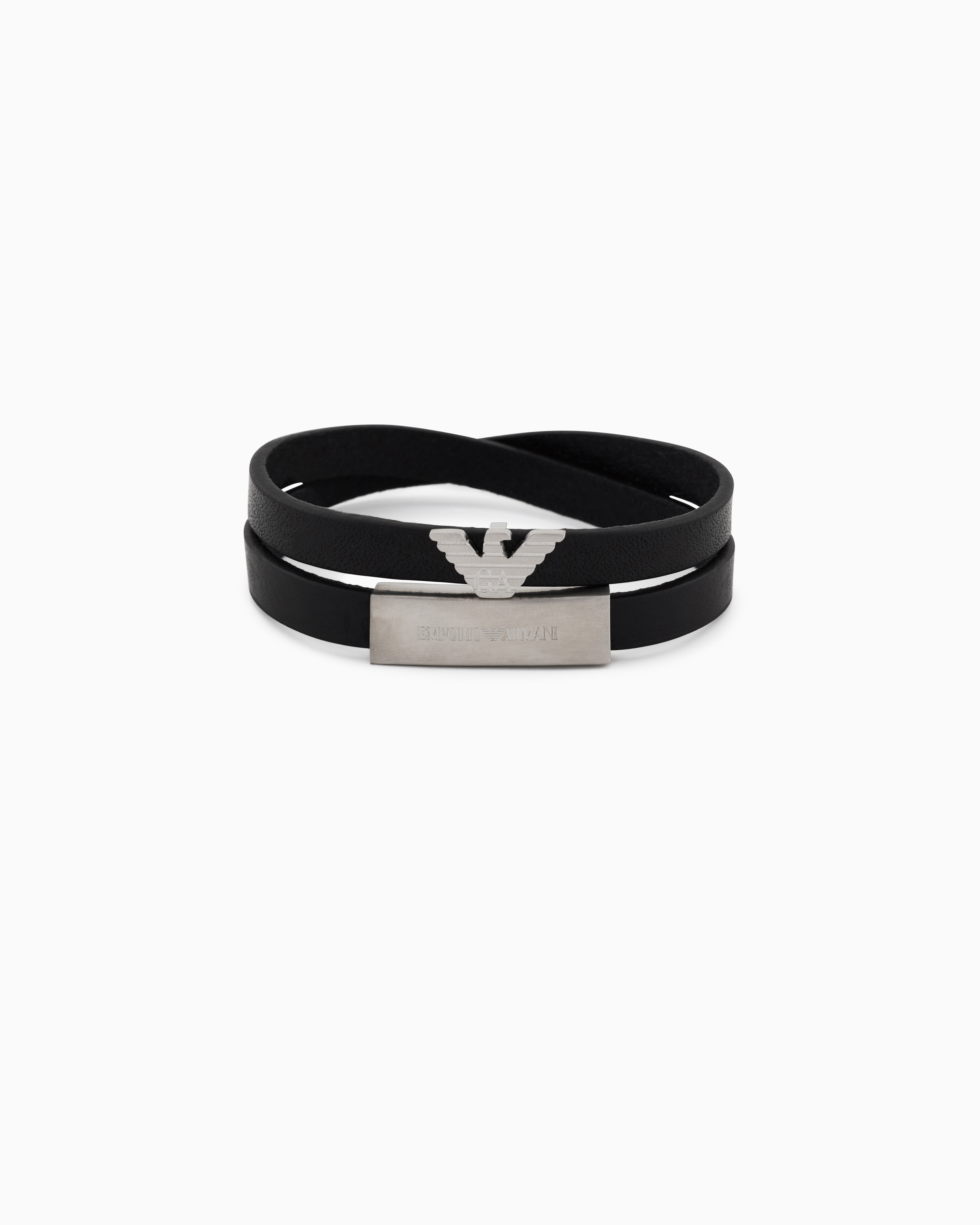 Emporio Armani レザーブレスレット IDブレスレット レザー | Emporio Armani JP