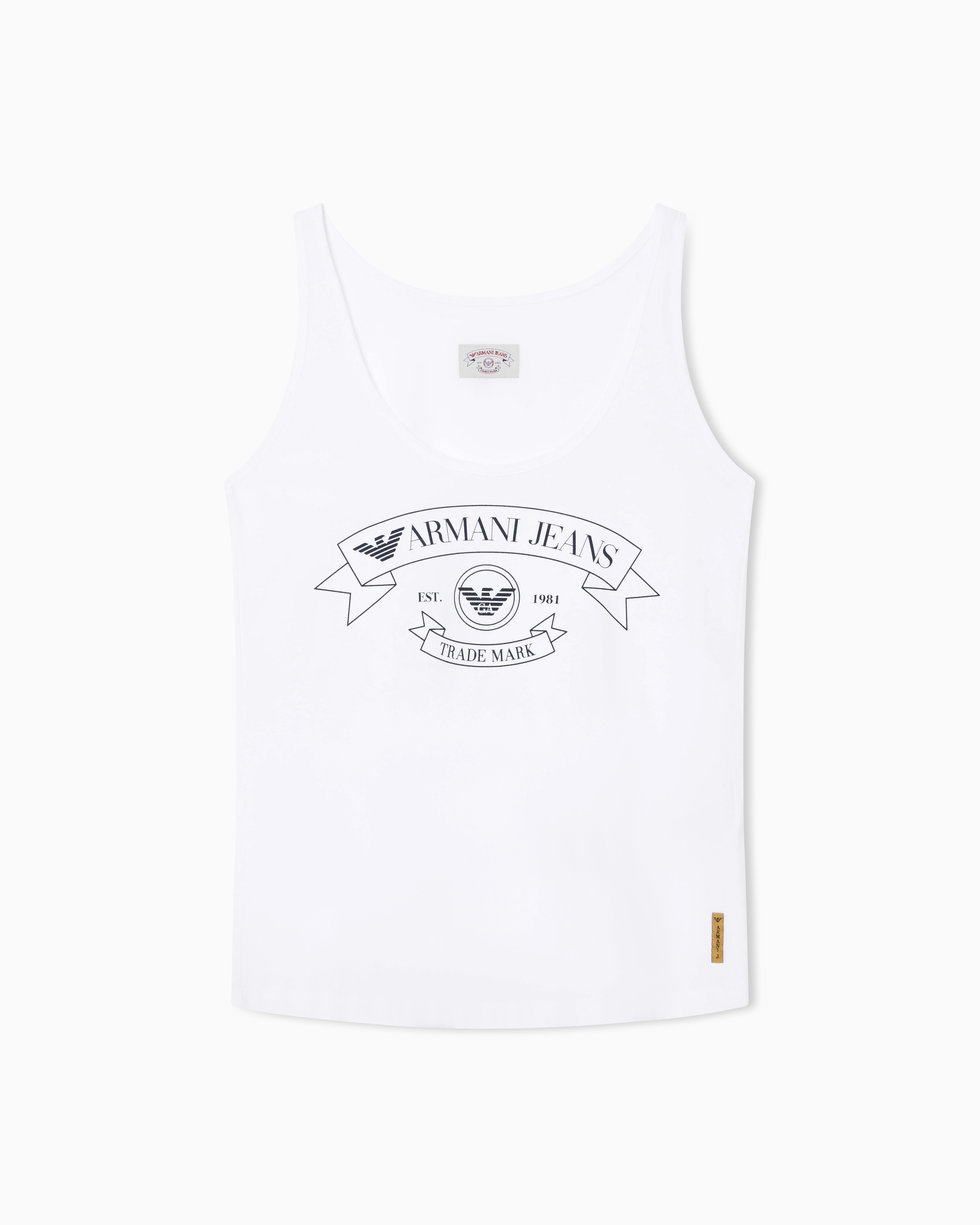 Armani Jeans printed jersey tank top | Emporio Armani US