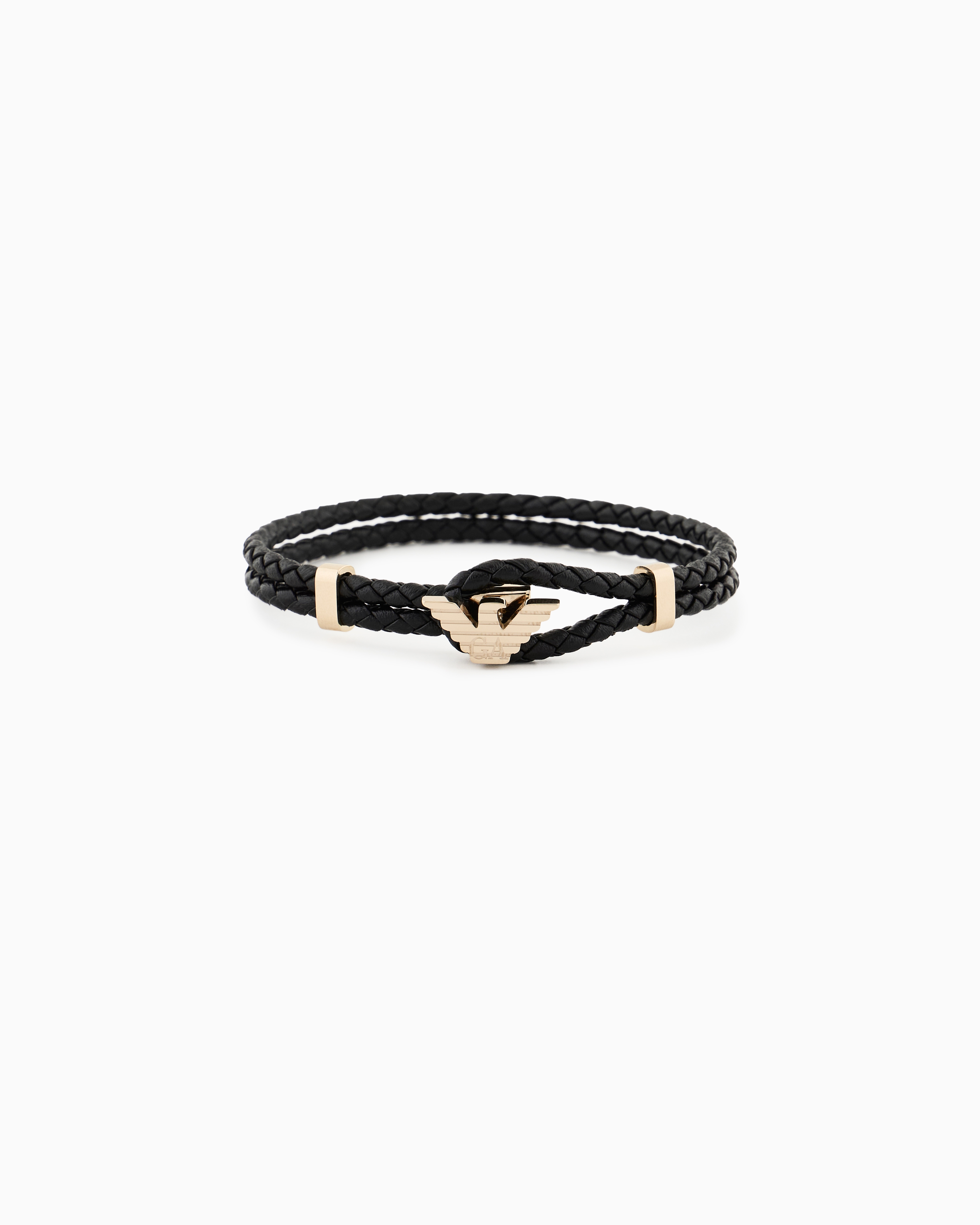 IDブレスレット ゴールドトーン レザー | Emporio Armani JP