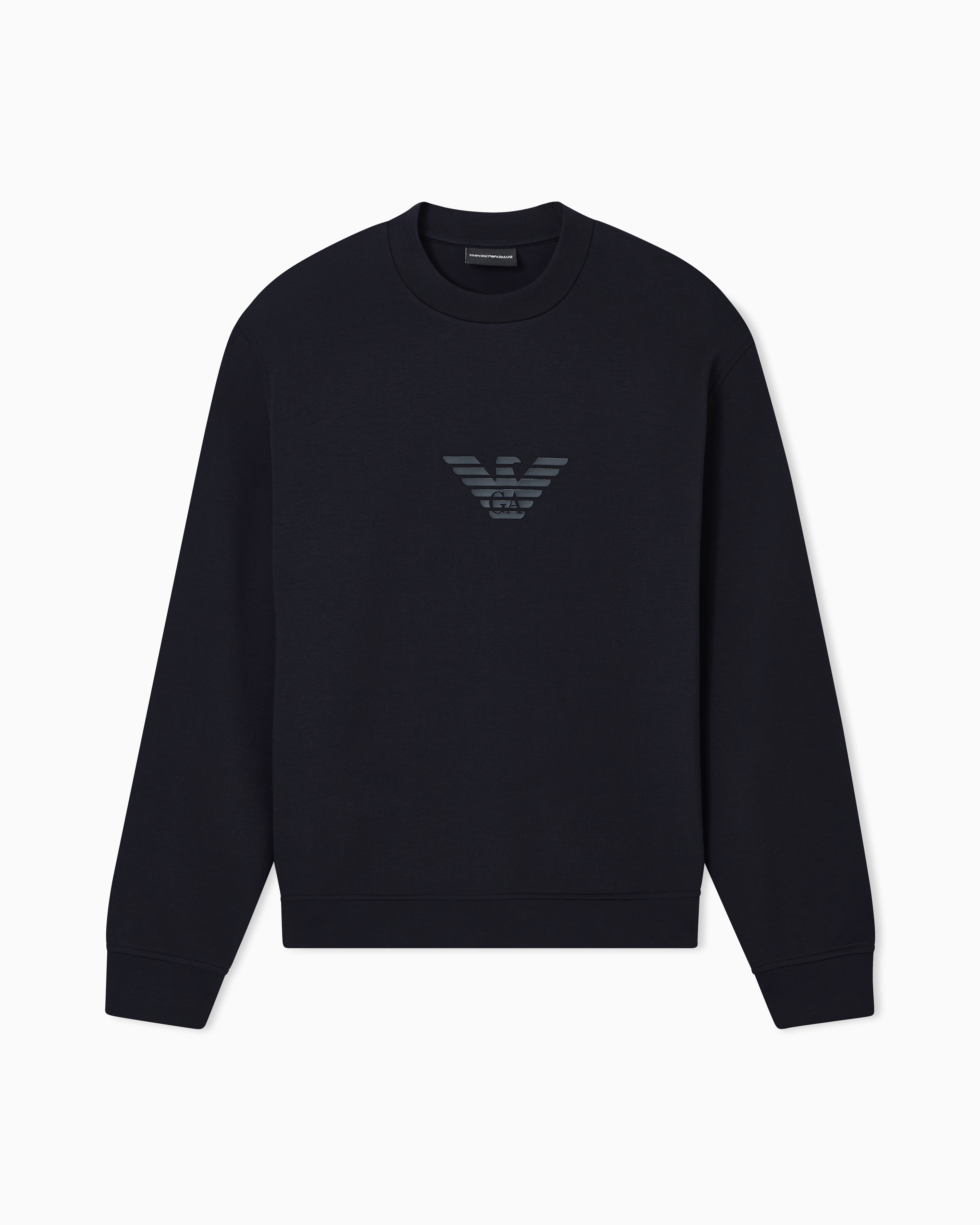 EMPORIO ARMANI スウェットシャツ 54056662 S Sweatshirt Essential in cotton double jersey | Emporio Armani US