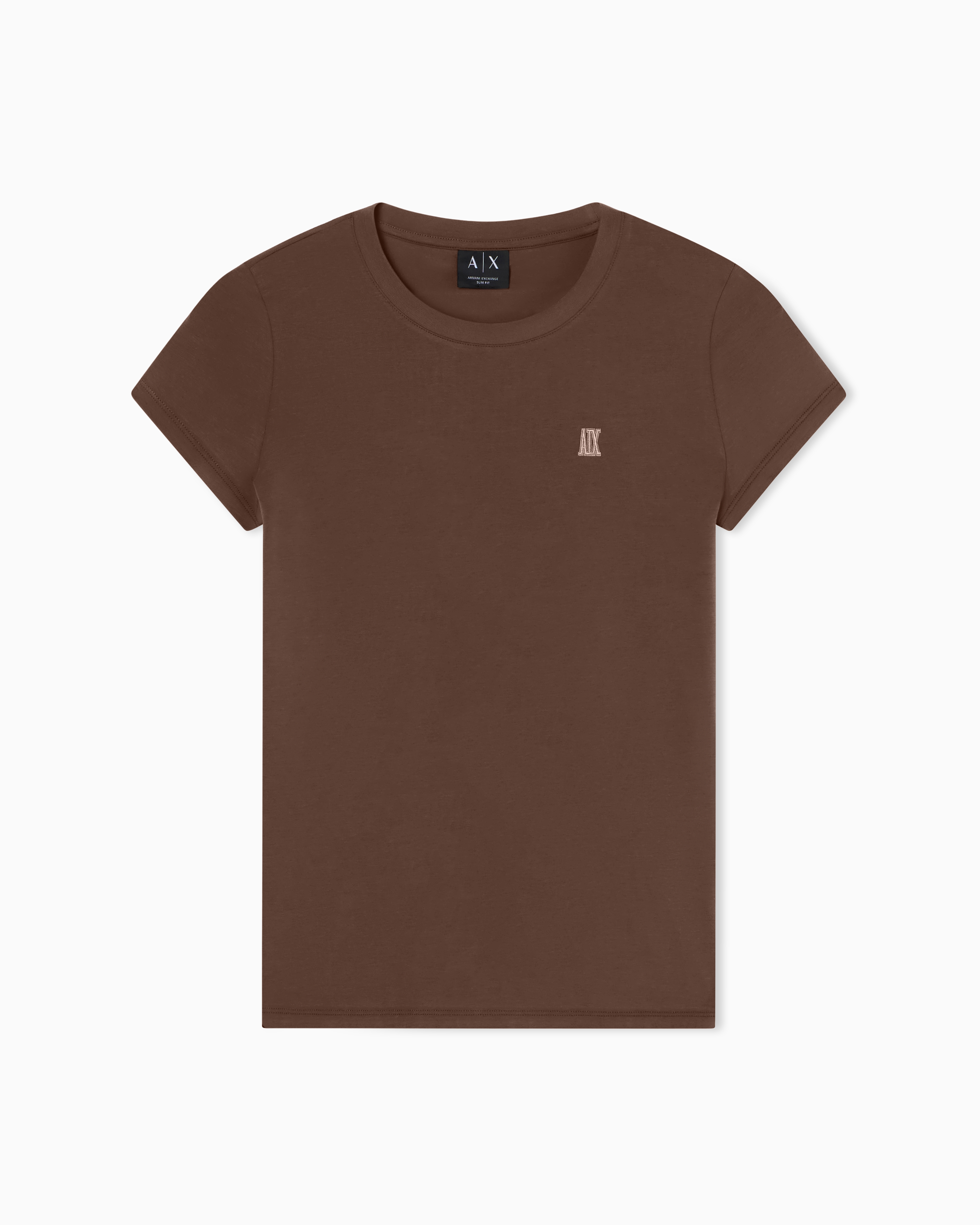Slim fit T-shirt in stretch cotton jersey | Armani Exchange