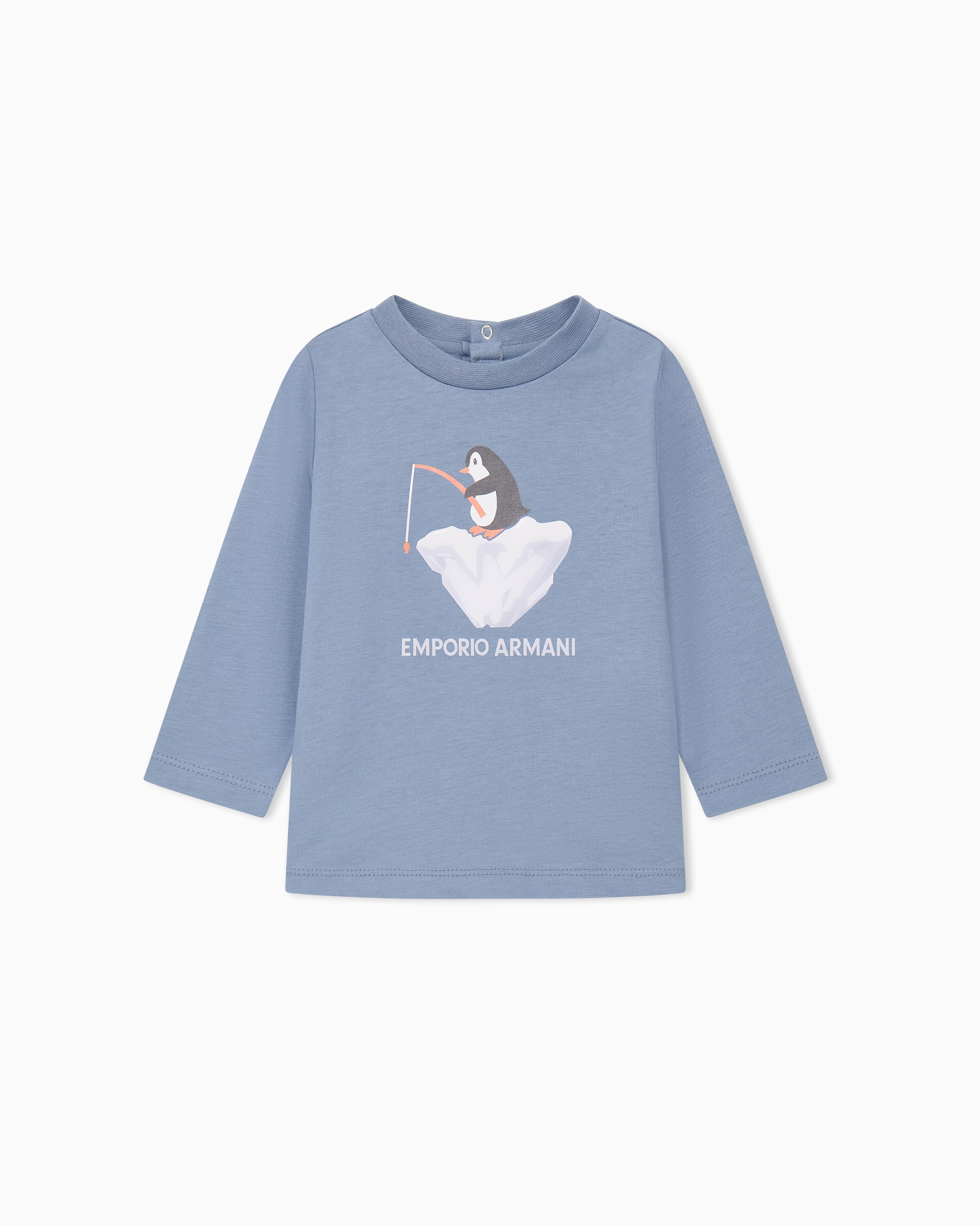 ボーイズ レギュラーフィット グラフィック 長袖Tシャツ | Emporio