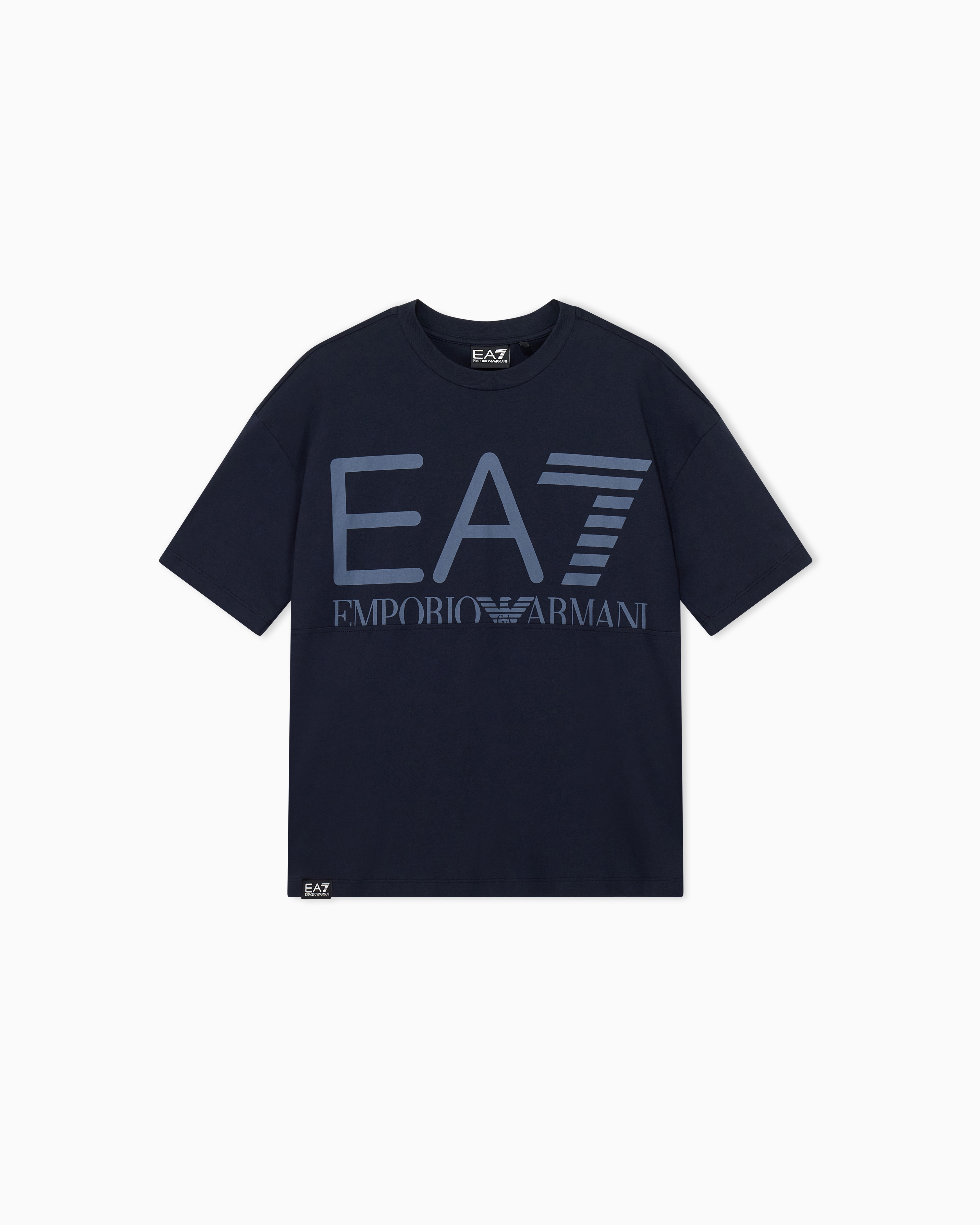 クルーネック コットンTシャツ ロゴシリーズ ボーイズ | EA7 JP