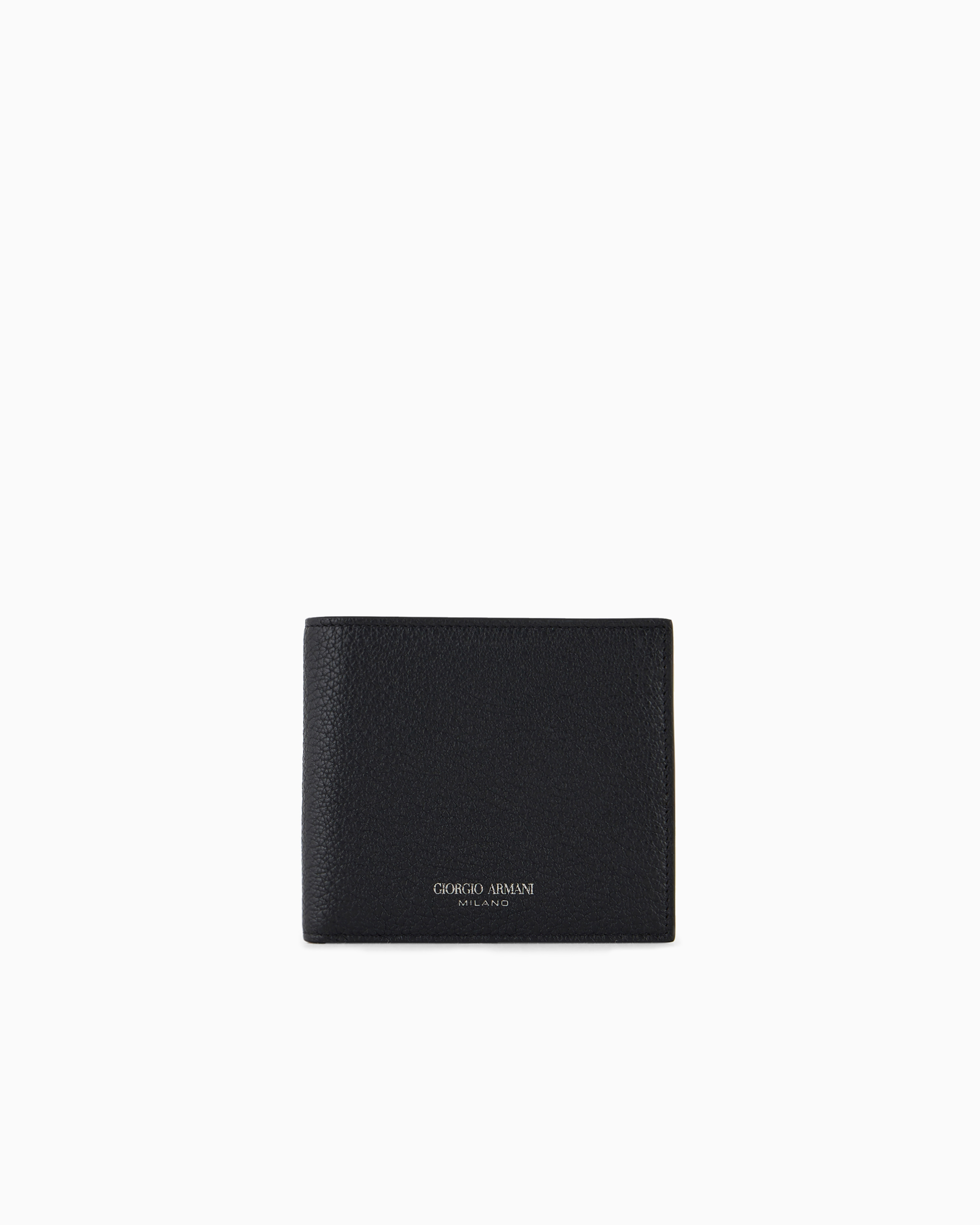 GIORGIO ARMANI 黒革タグ Printed leather wallet | Giorgio Armani US