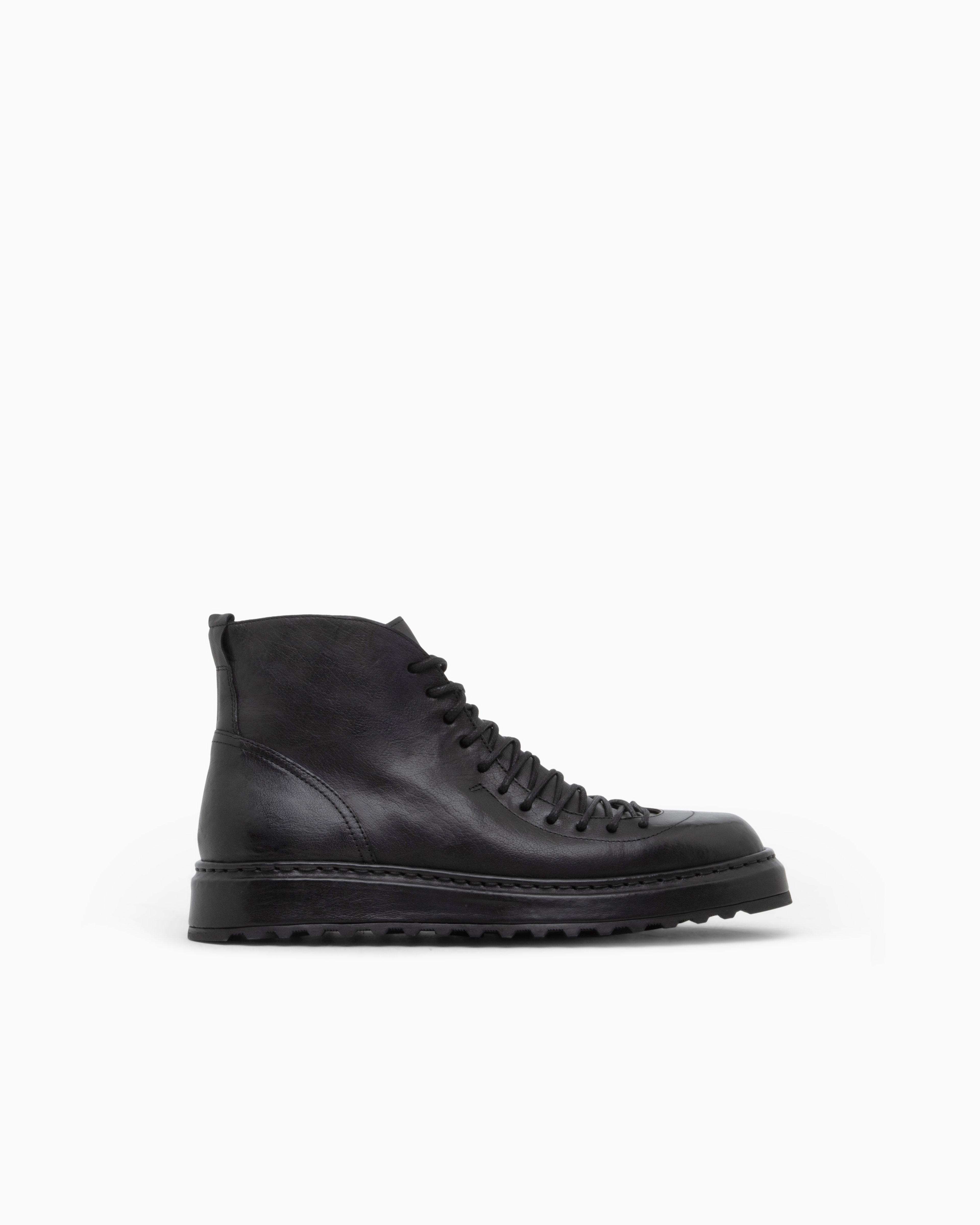 Boot with split leather lining | Giorgio Armani US