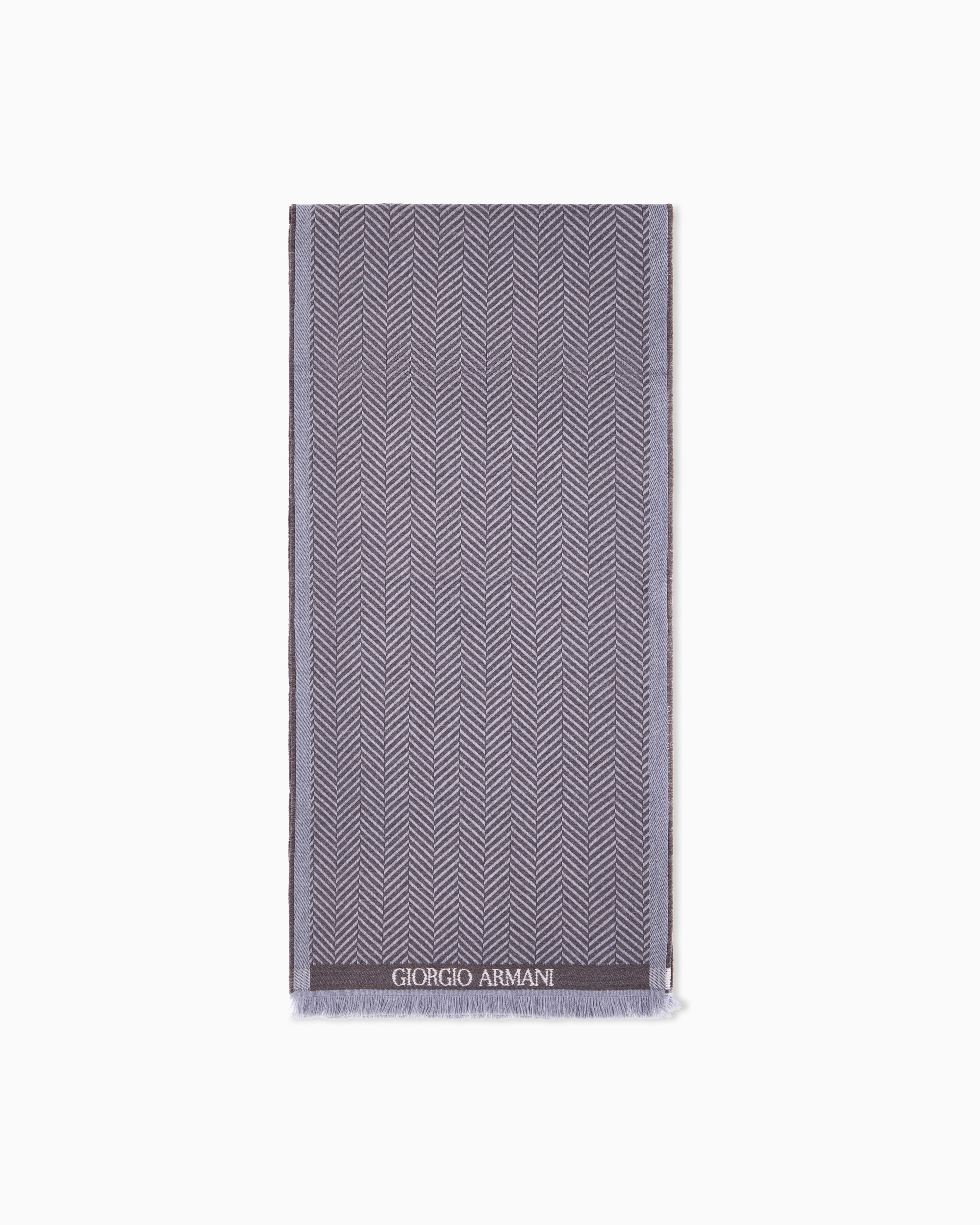Scarf in virgin wool | Giorgio Armani US
